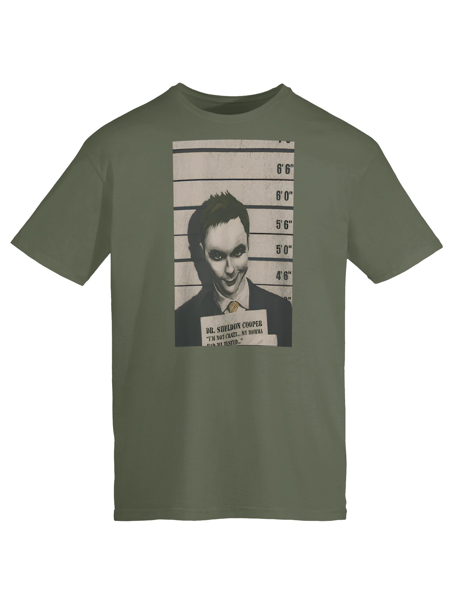 Sheldon Cooper Joker Mugshot Shirt product image (2)