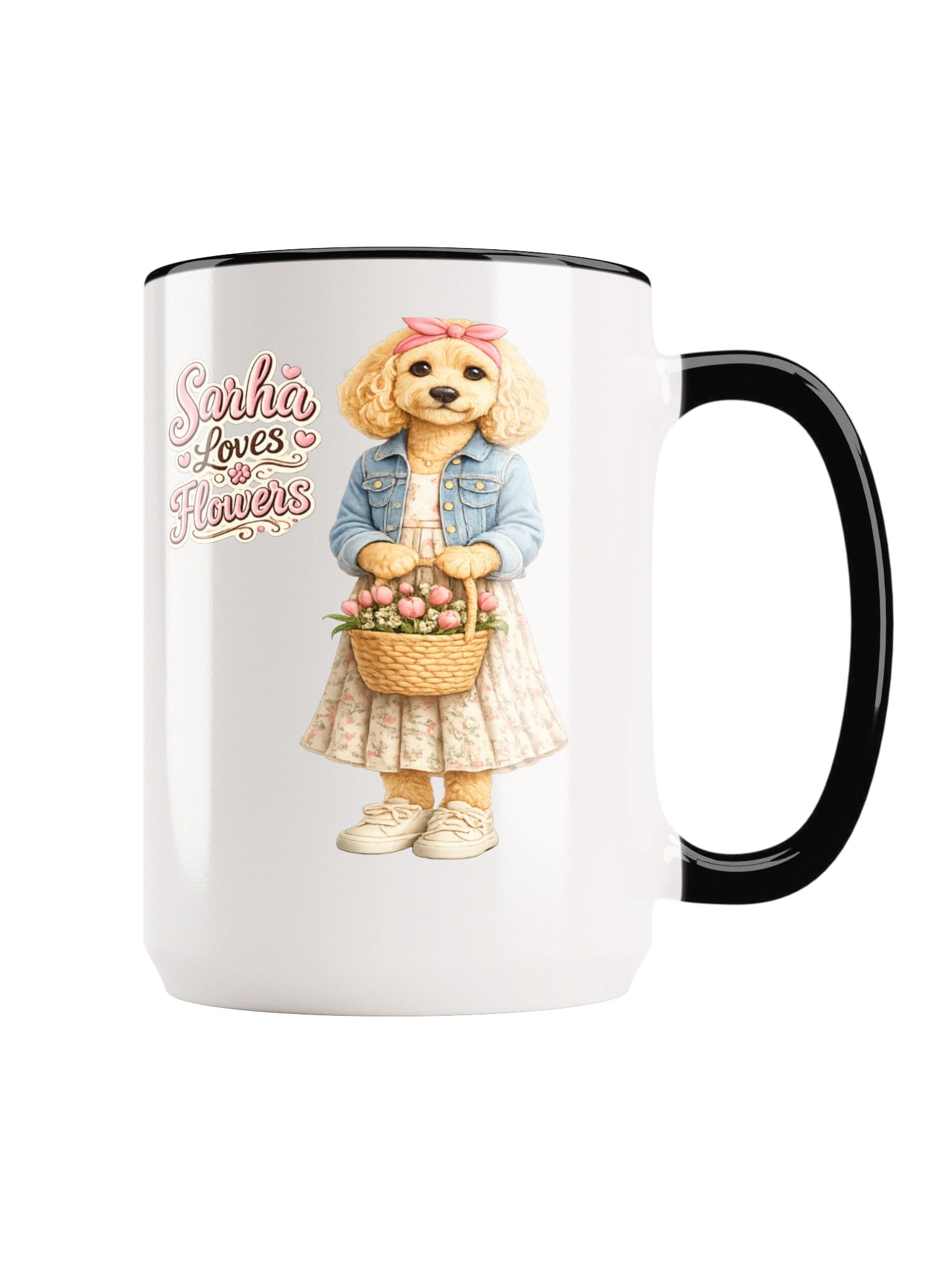 Sahha Loves Flowers Dog Paw Mug product image (3)