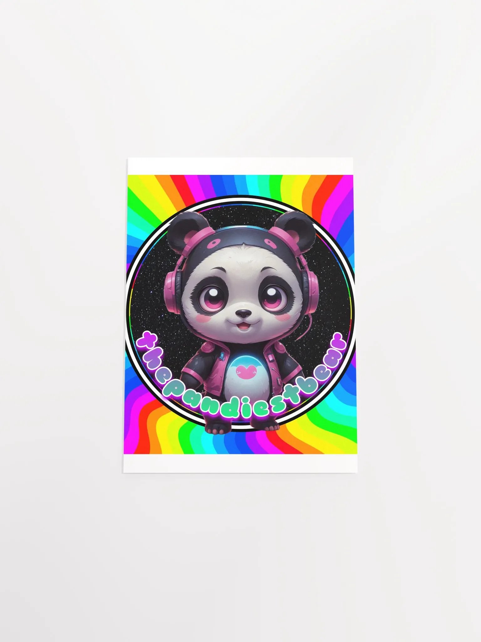 Panda Beats Matte Poster product image (8)
