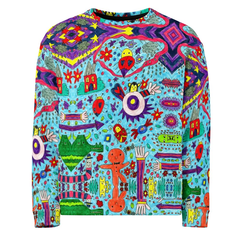 Abstract Doodle Characters Unisex Sweatshirt product image (4)