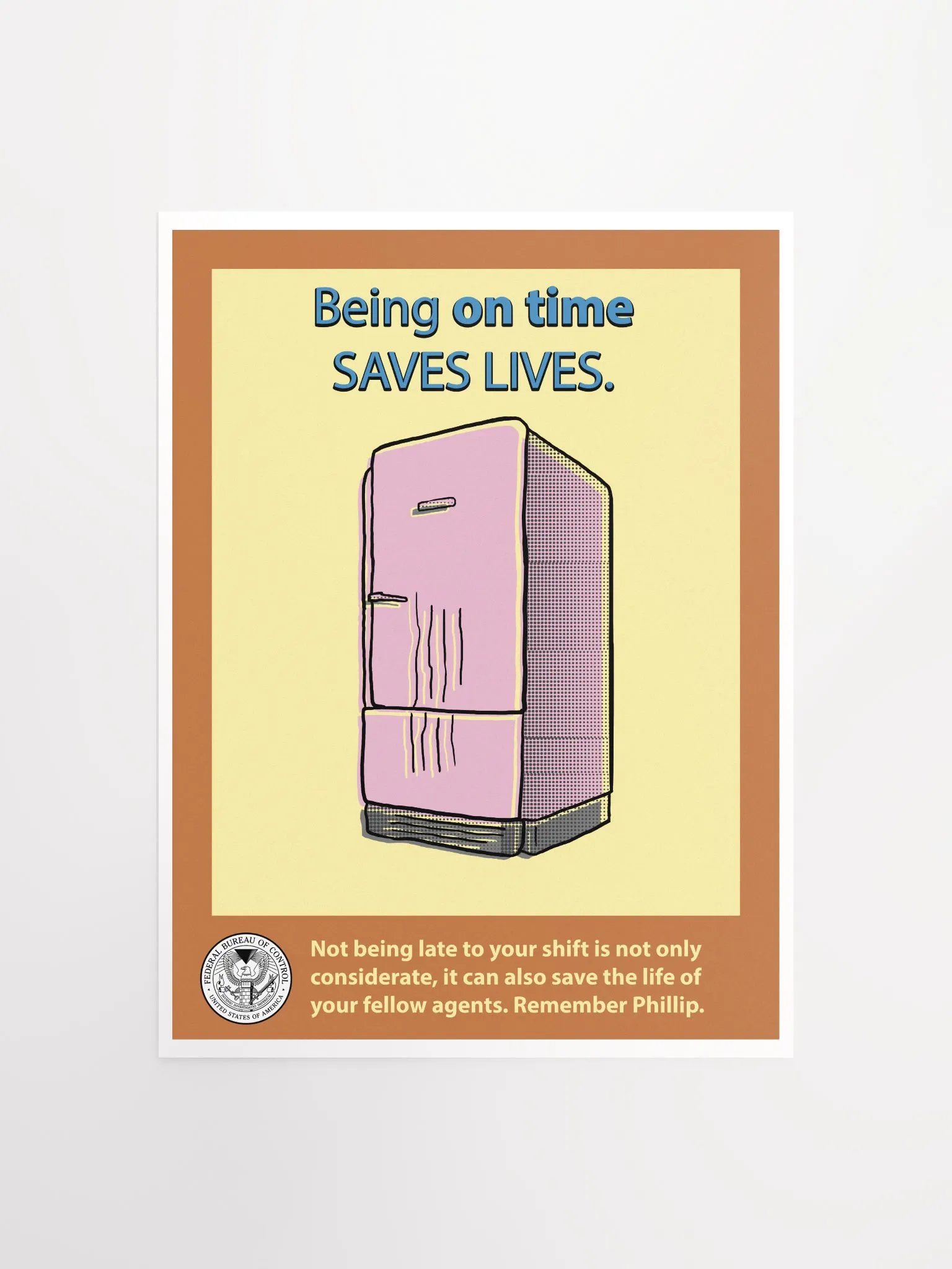 Being on time Poster - Bureau Collection product image (1)