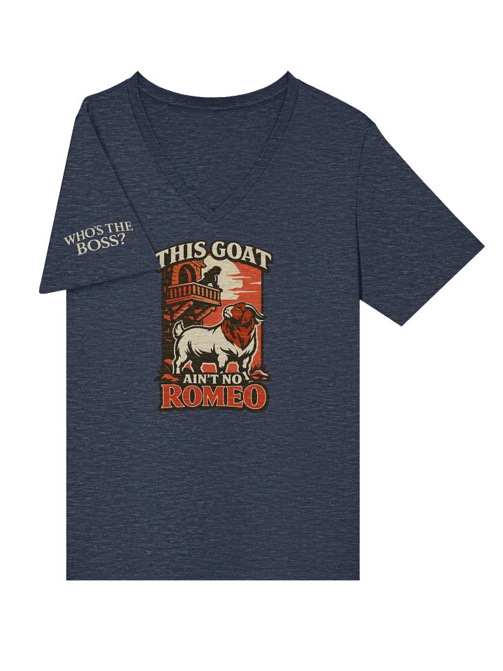 ROUND 44: THIS GOAT AIN'T NO ROMEO WOMEN'S V-NECK product image (1)