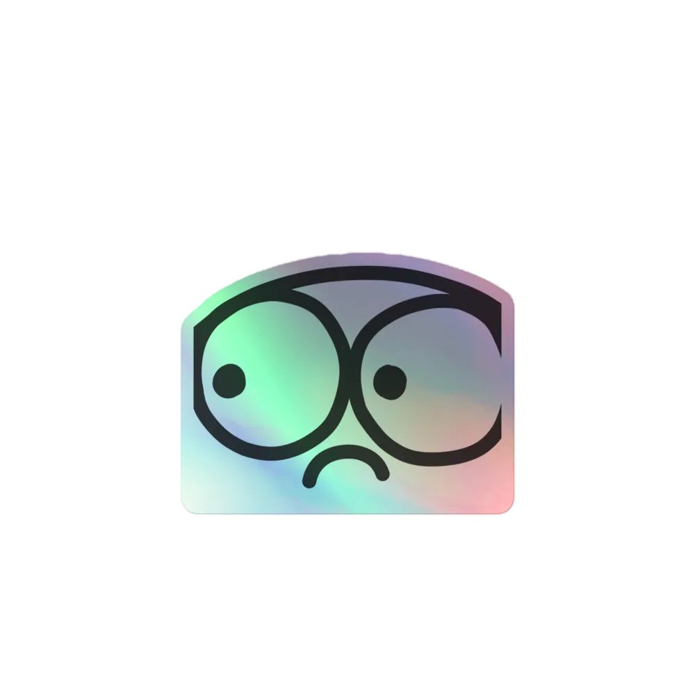Scared Sticker (holo) product image (1)