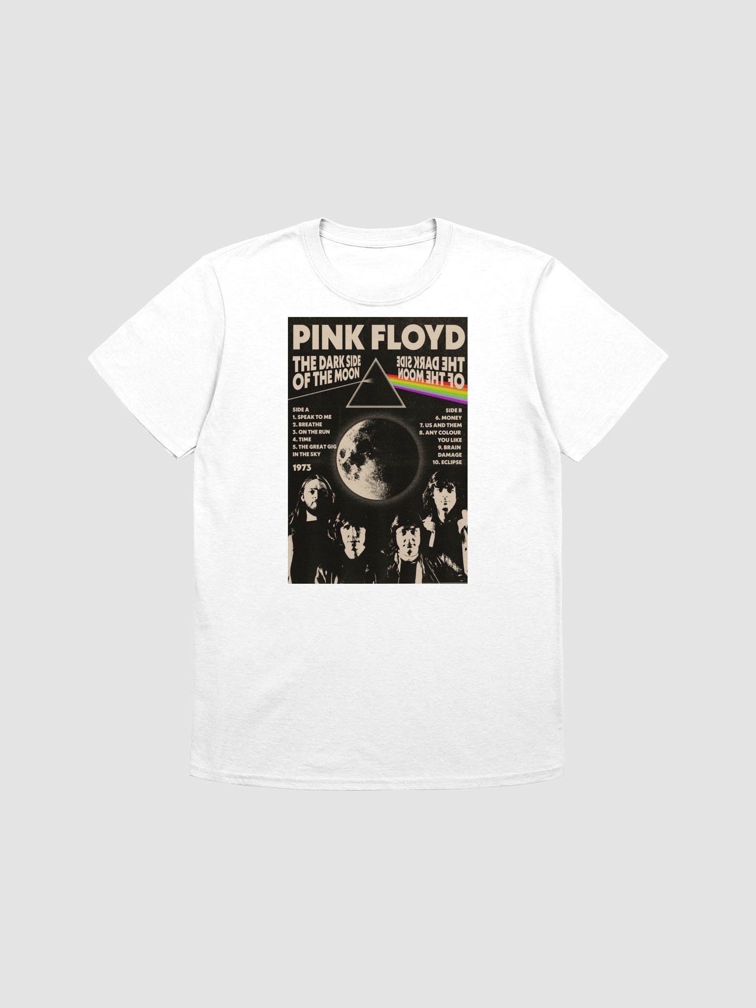 Pink Floyd Dark Side of the Moon T-Shirt | Classic Prism Album Art Rock Tee product image (1)