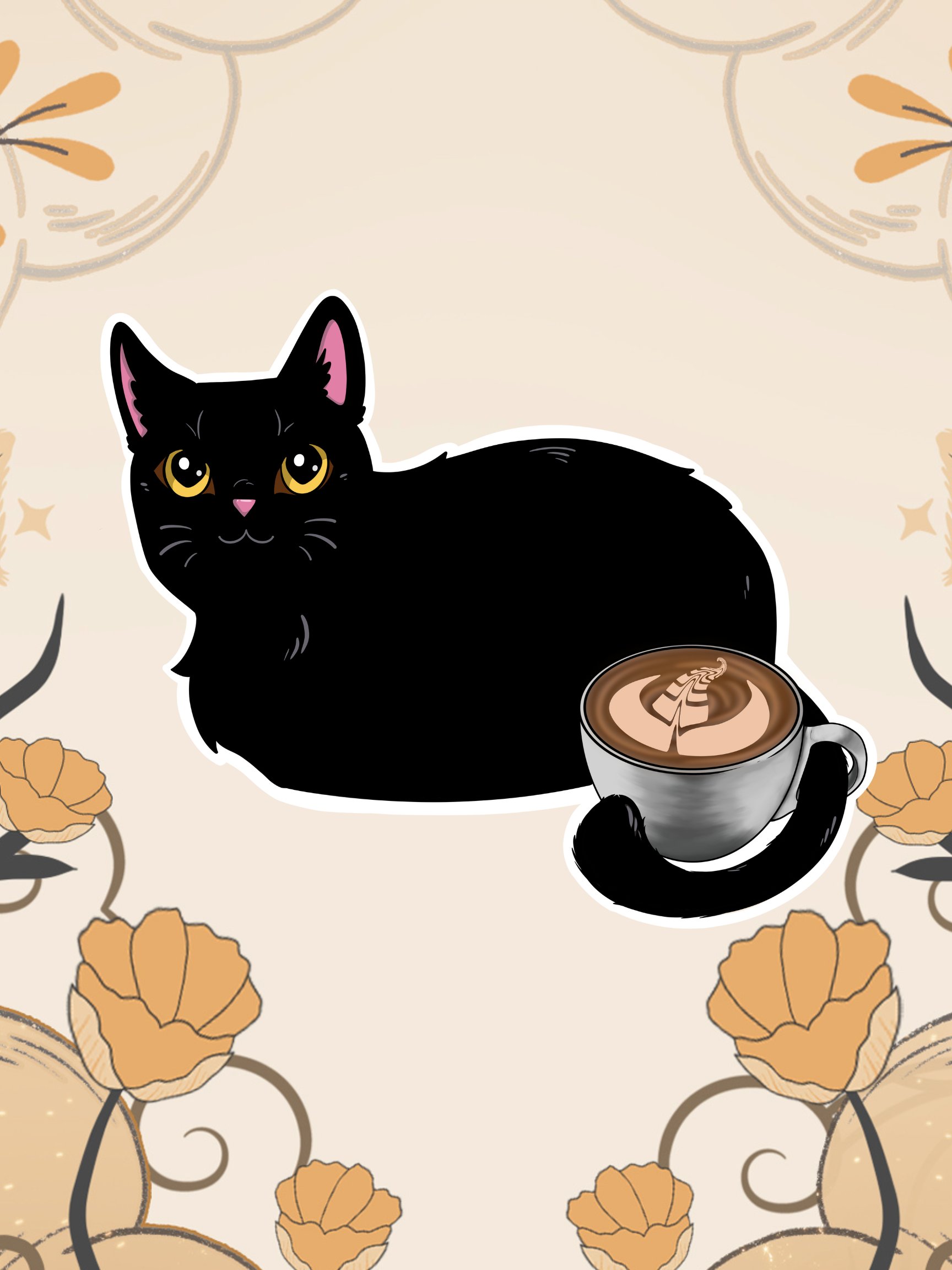 Coffee Cat Sticker product image (1)