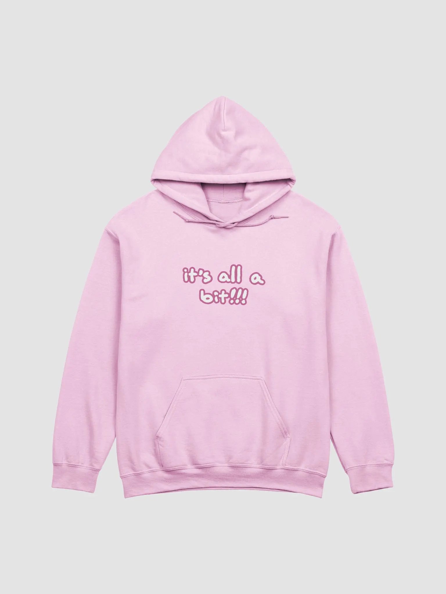 “It’s all a bit!!!” (lined design, #CB6398) classic hoodie product image (38)