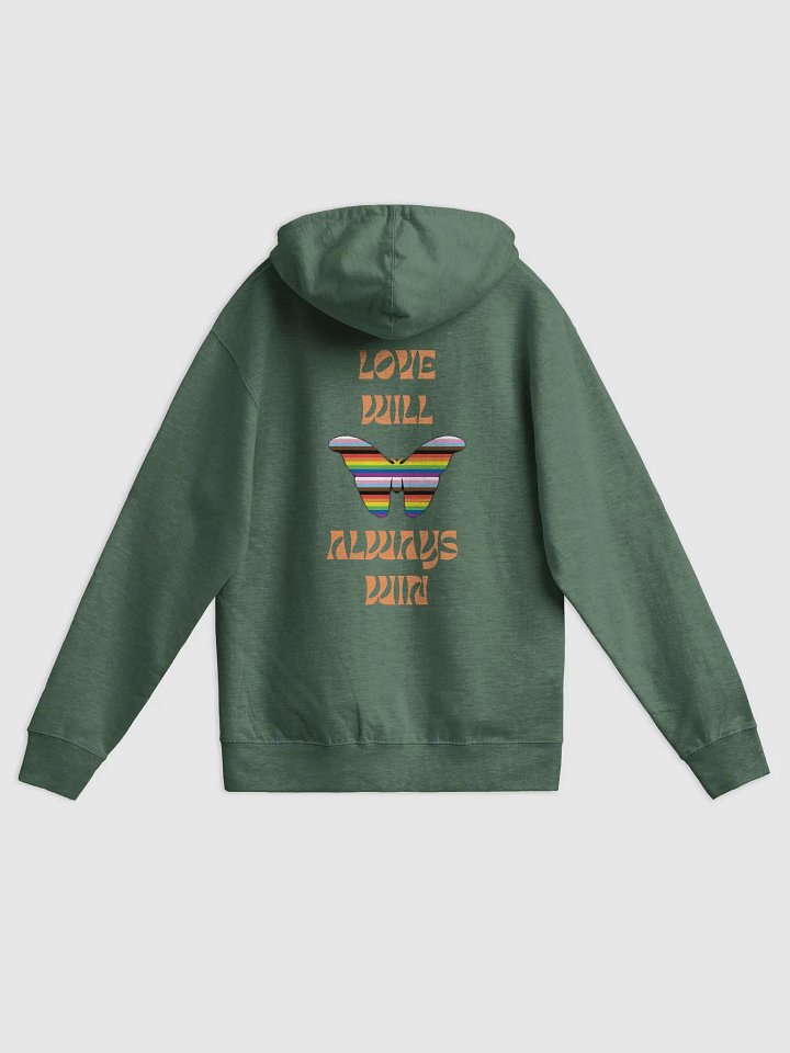 Love Will Always Win Butterfly Front and Back Printed Zip-Up product image (2)