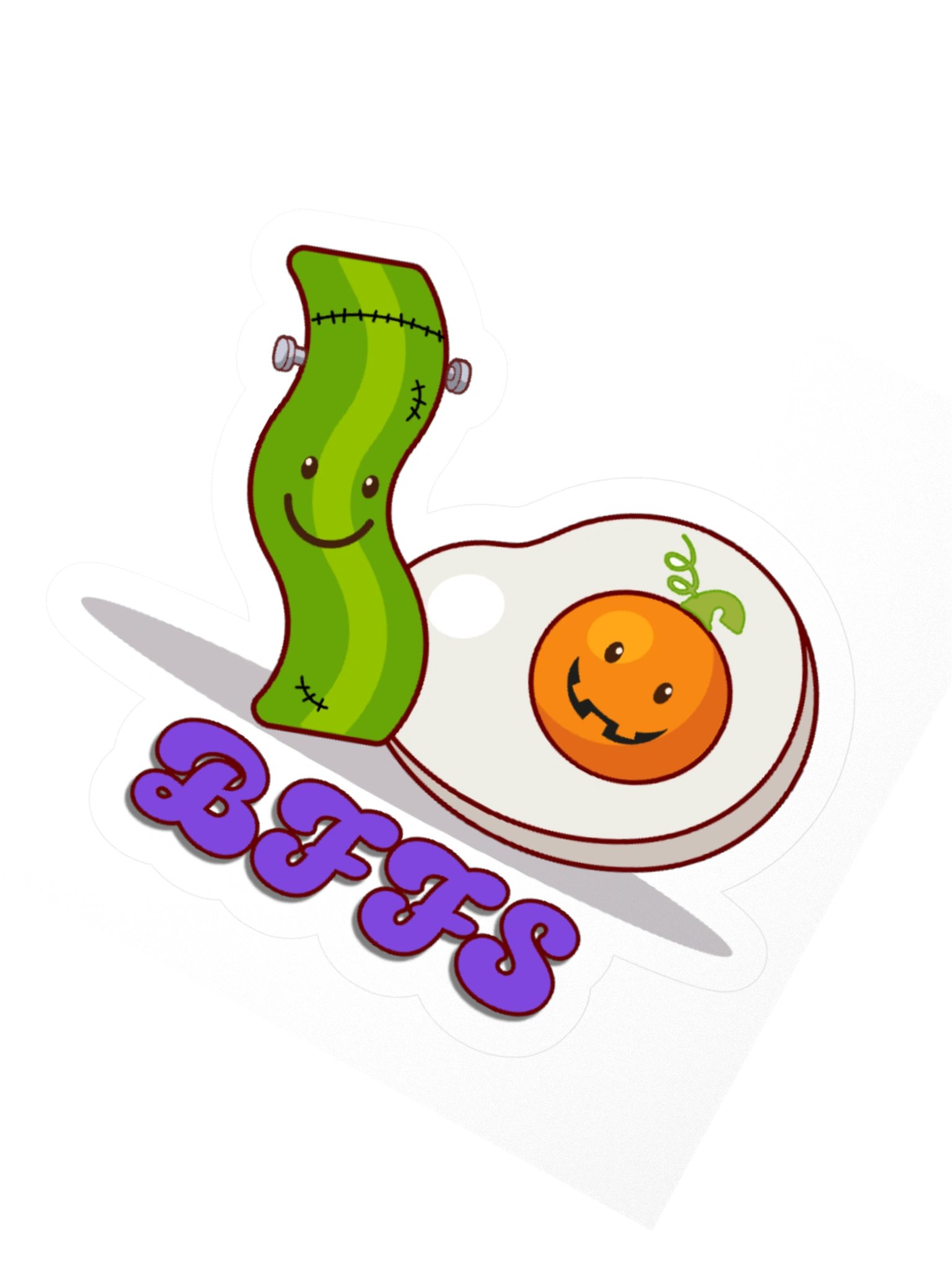 Halloween BFFS Stickers Bacon and Egg product image (2)