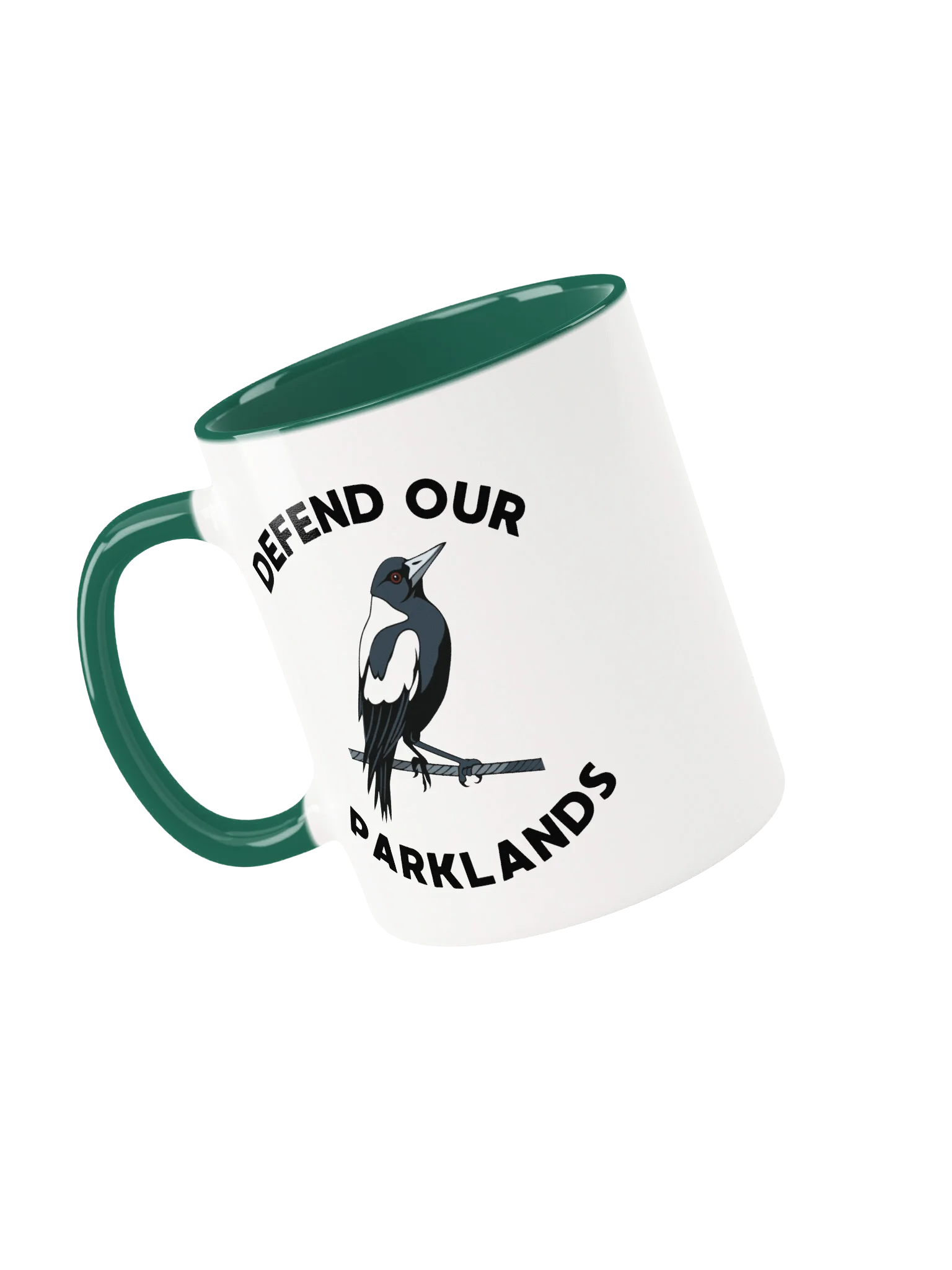 DEFEND OUR PARKLANDS | Magpie | Two-Toned Ceramic Mug product image (3)
