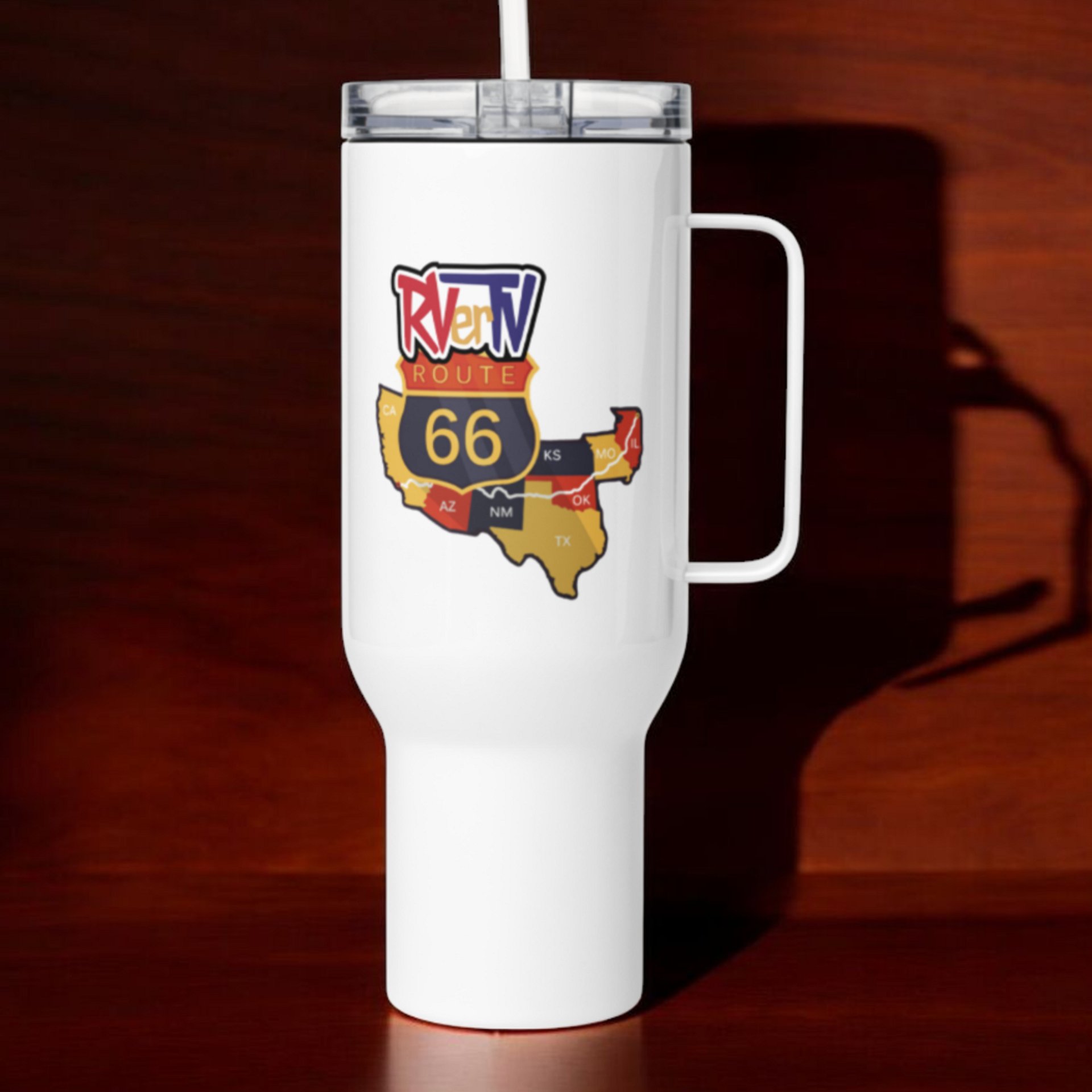 Route 66 Map - Travel Mug with Handle product image (1)
