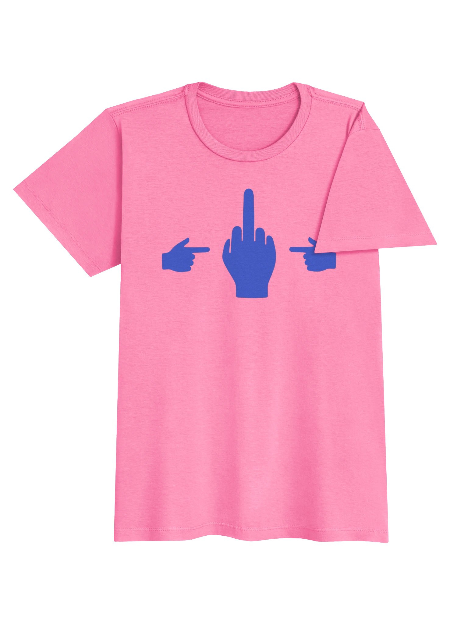 No Middle Finger Point ShopCo Royal Gildan Women’s Tee product image (4)