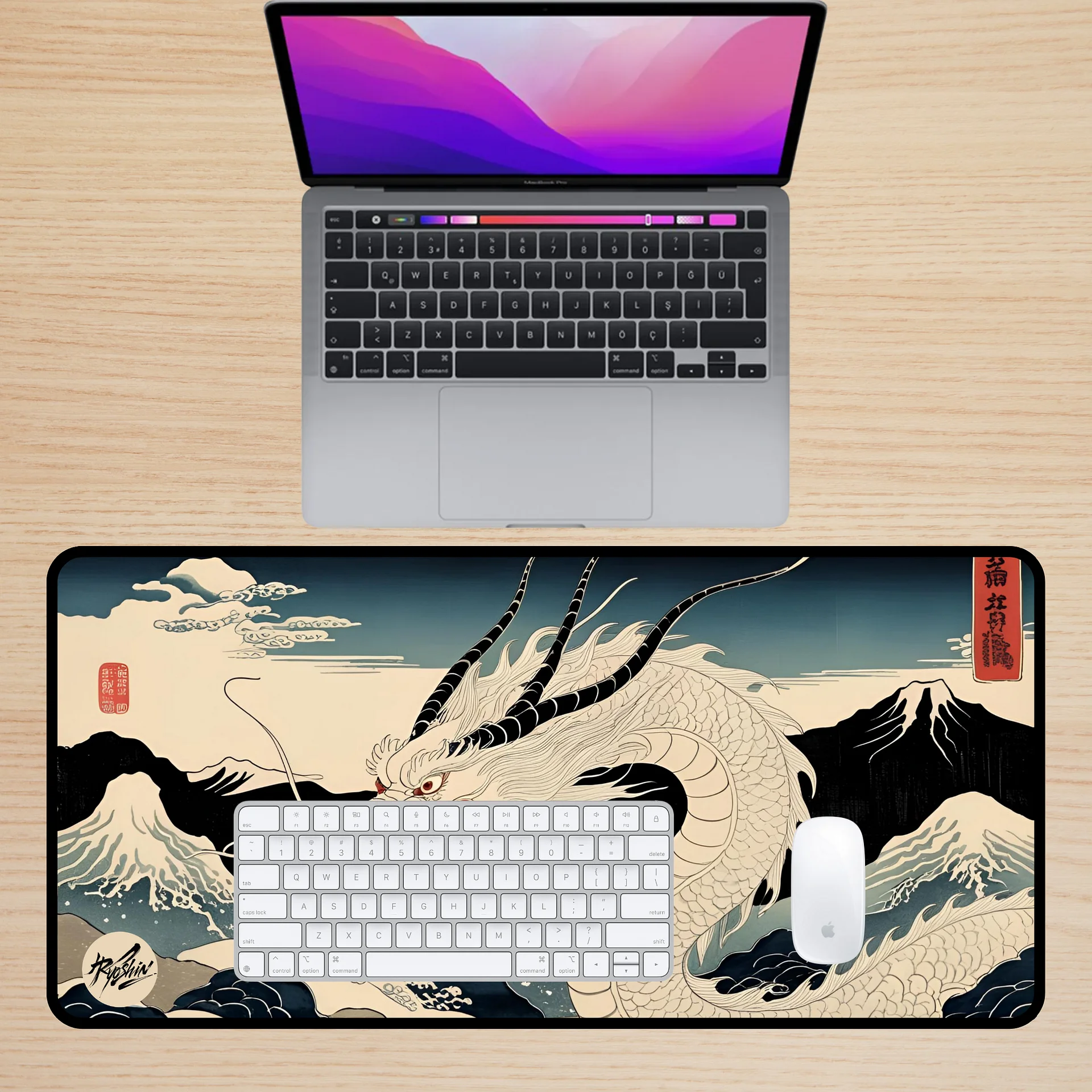 Ryoshin - Pure Serenity (Junpaku no Seijaku), Ancient Ryū Collection, Desk Mat product image (2)