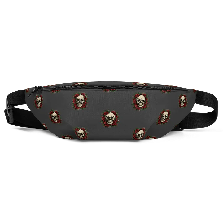 Skull Rose Grid All-Over Fanny Pack product image (1)