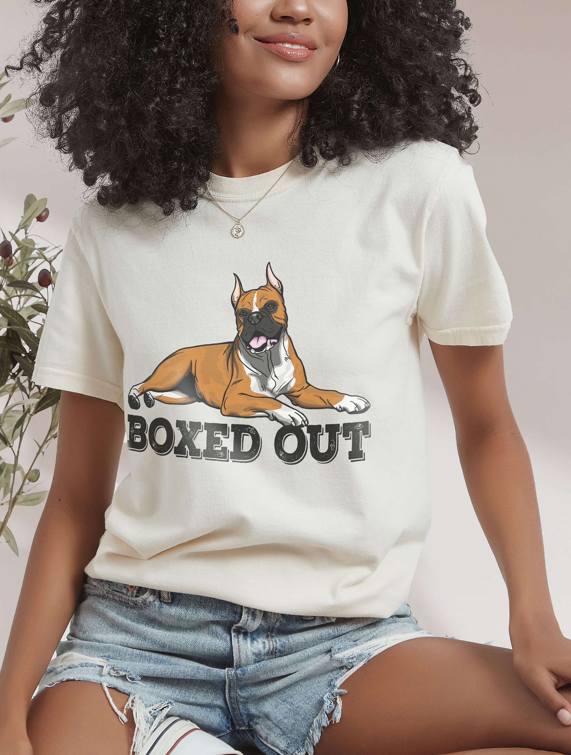 Boxed Out T-Shirt of a Boxer Dog | Funny T-Shirt for Boxer Paw-rents product image (2)