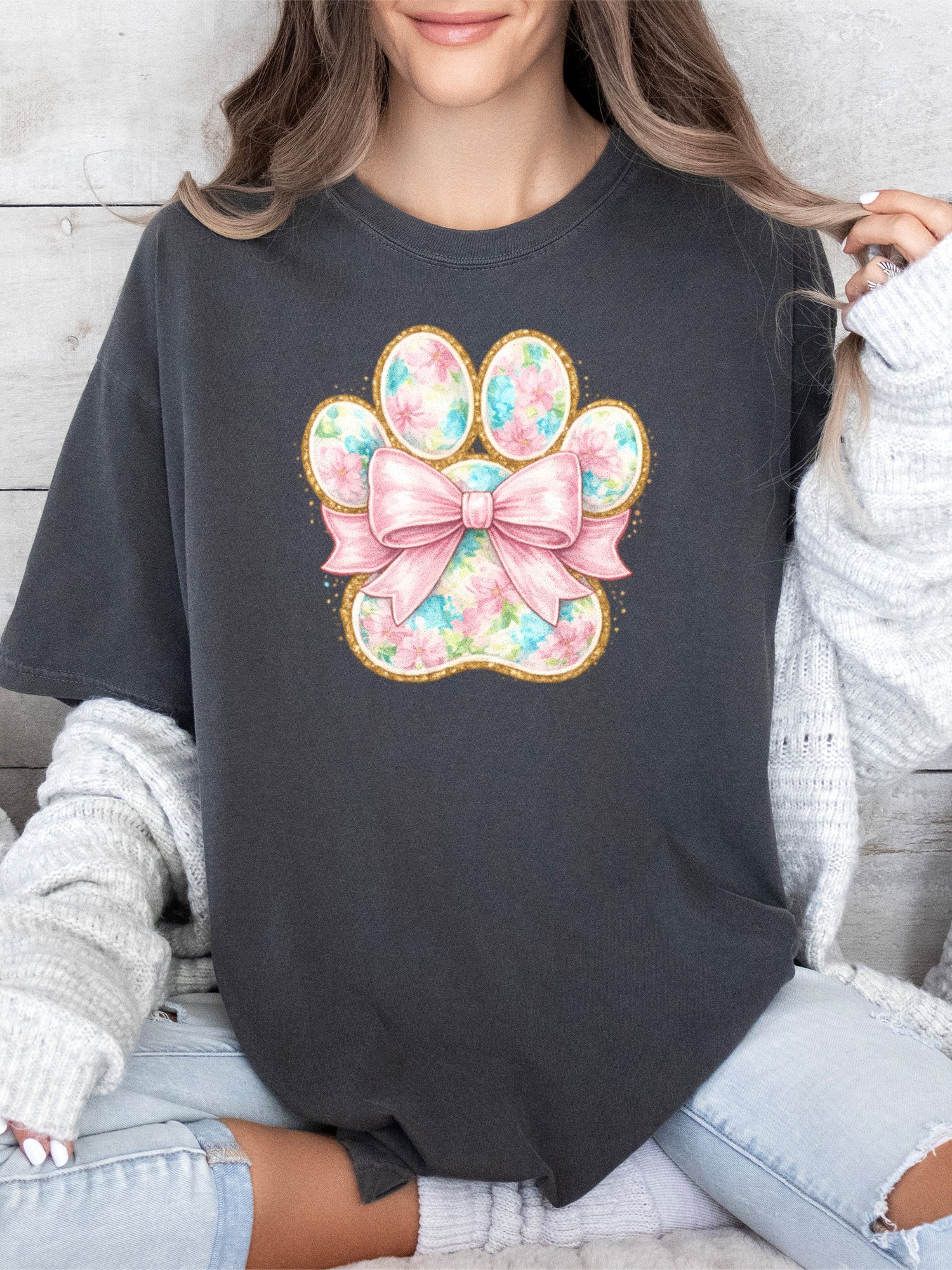 Floral Preppy Paw Tee product image (19)