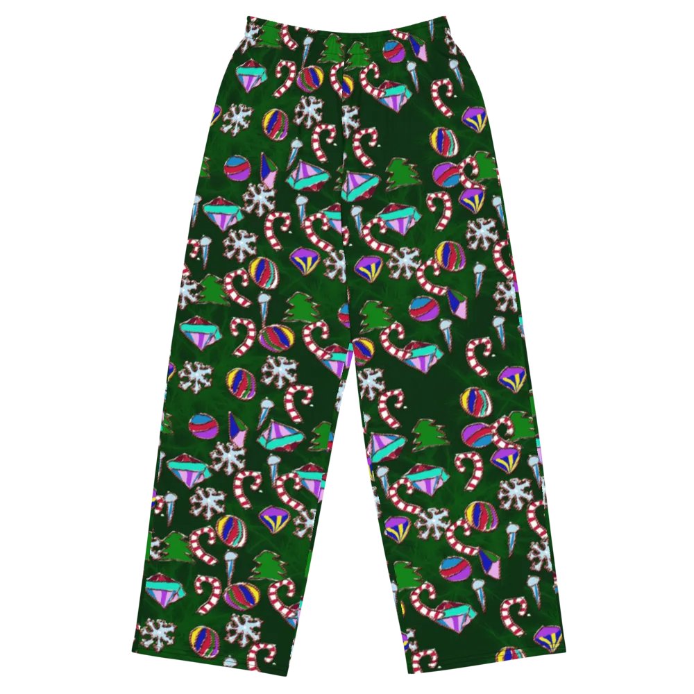 Ornaments Pattern Wideleg Pants product image (1)