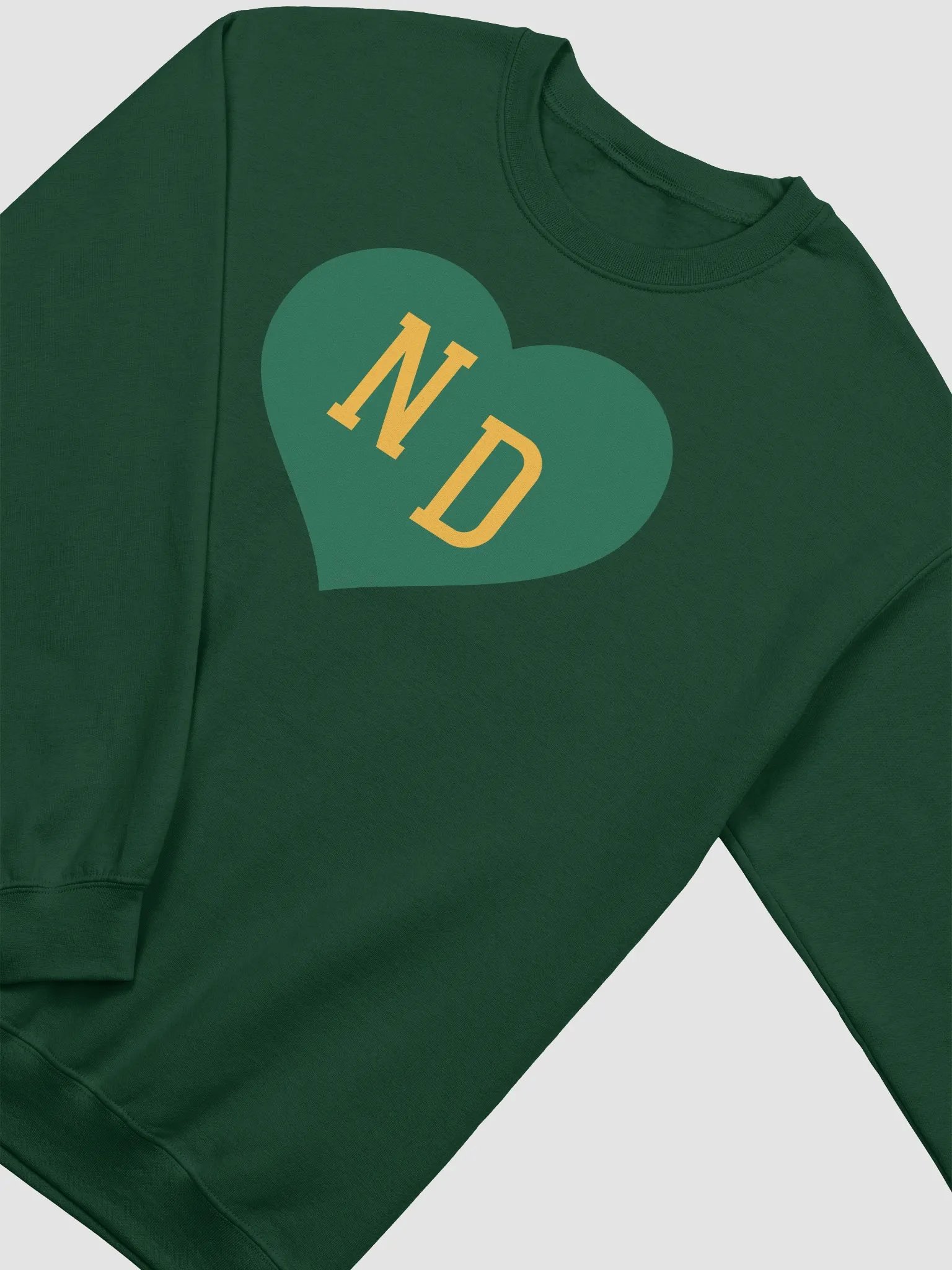 ND Heart Green Sweatshirt product image (2)