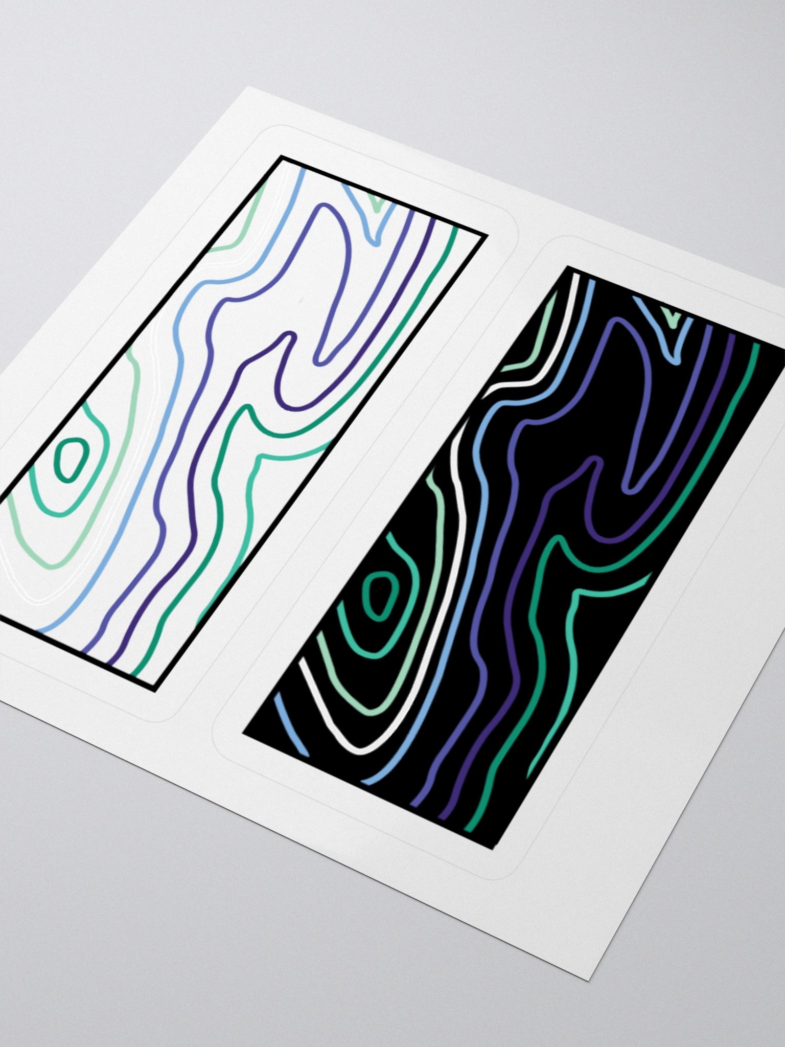Topographic Pride- MLM sticker product image (3)