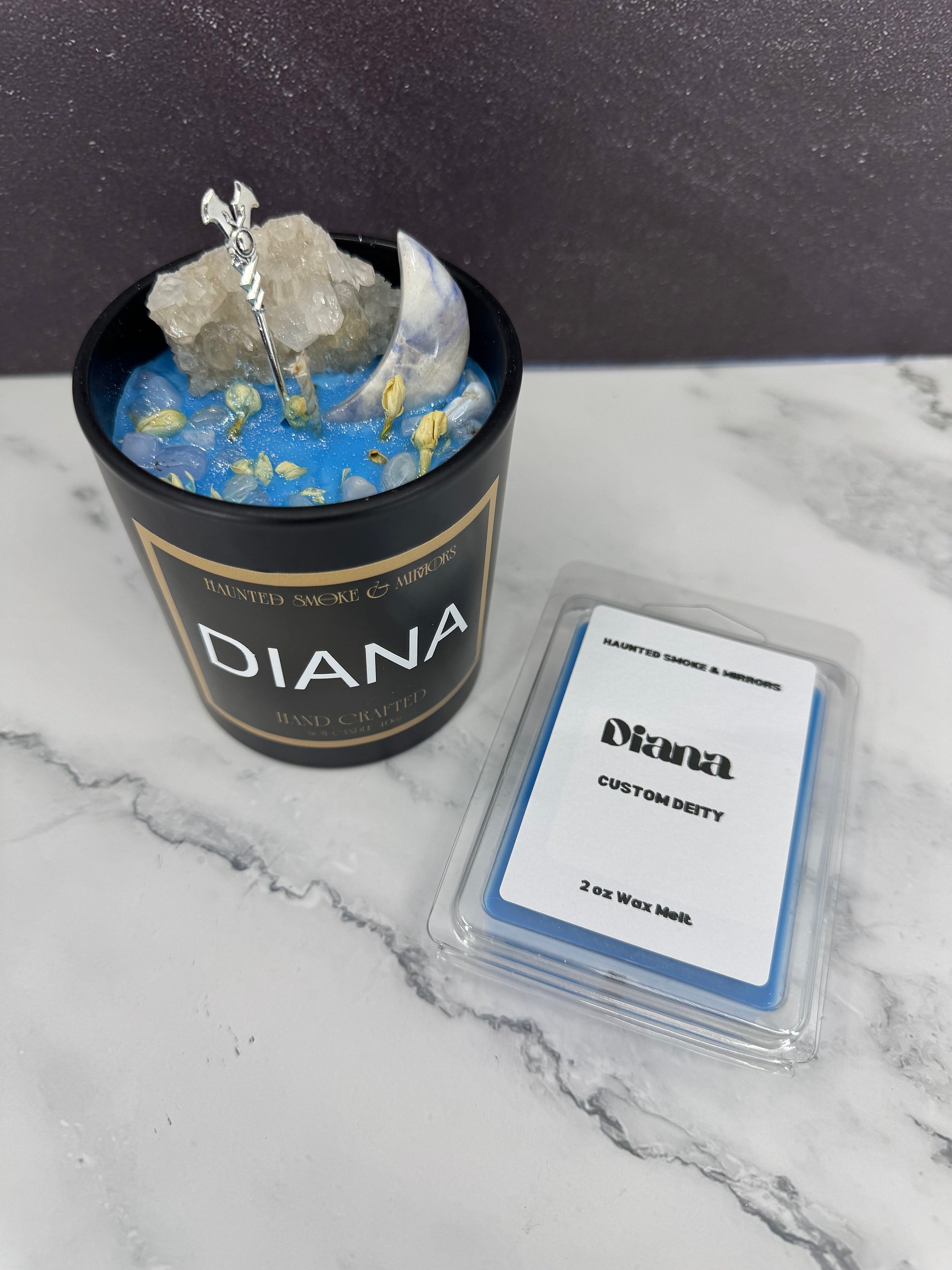 Diana Crystal Deity Candle product image (3)