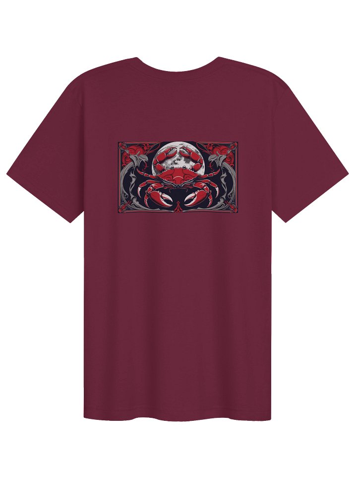 Cancer- Gothic Zodiac, Red Graphic on the back T-Shirt. product image (92)