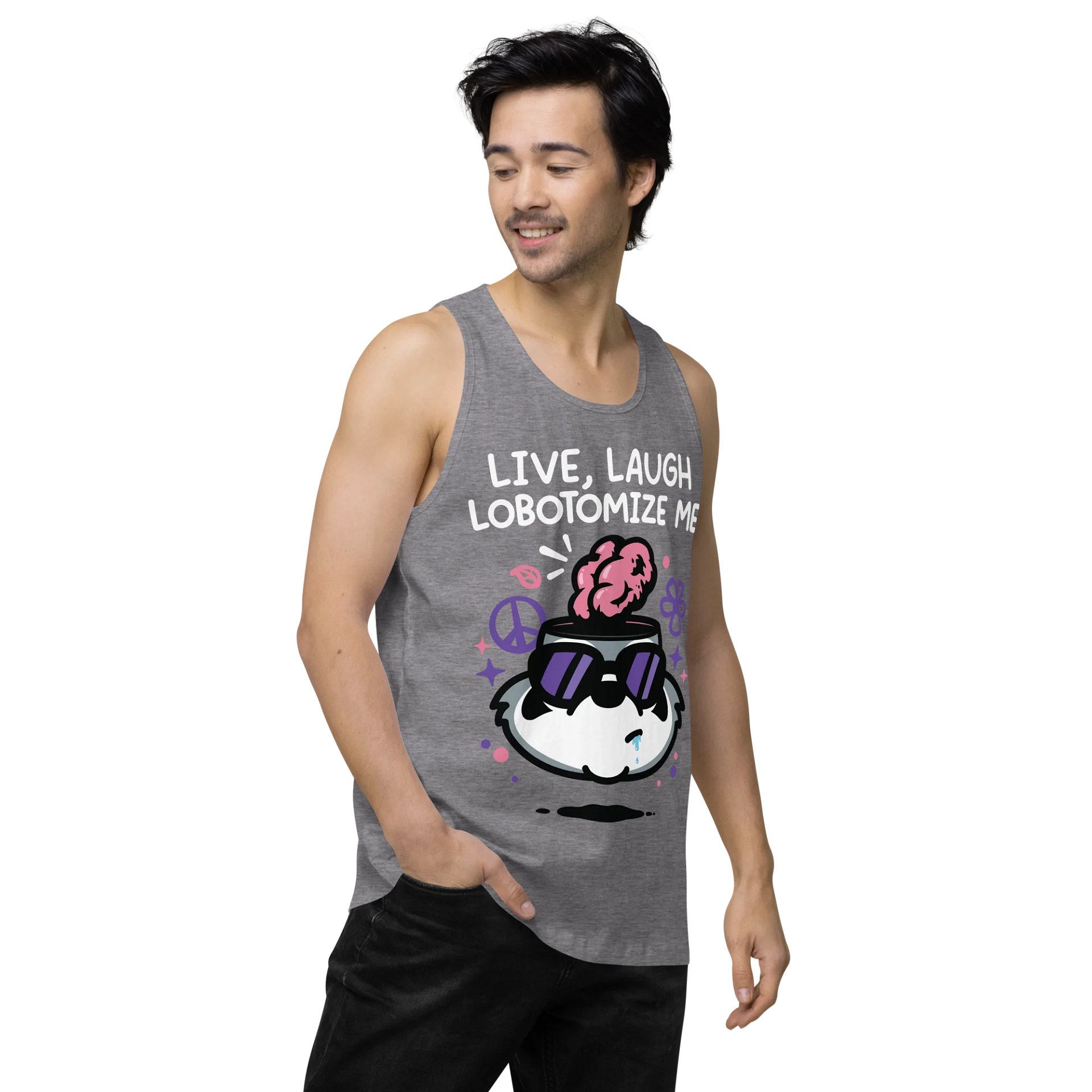 Live Laugh Lobotomize Men's Tank Top product image (3)