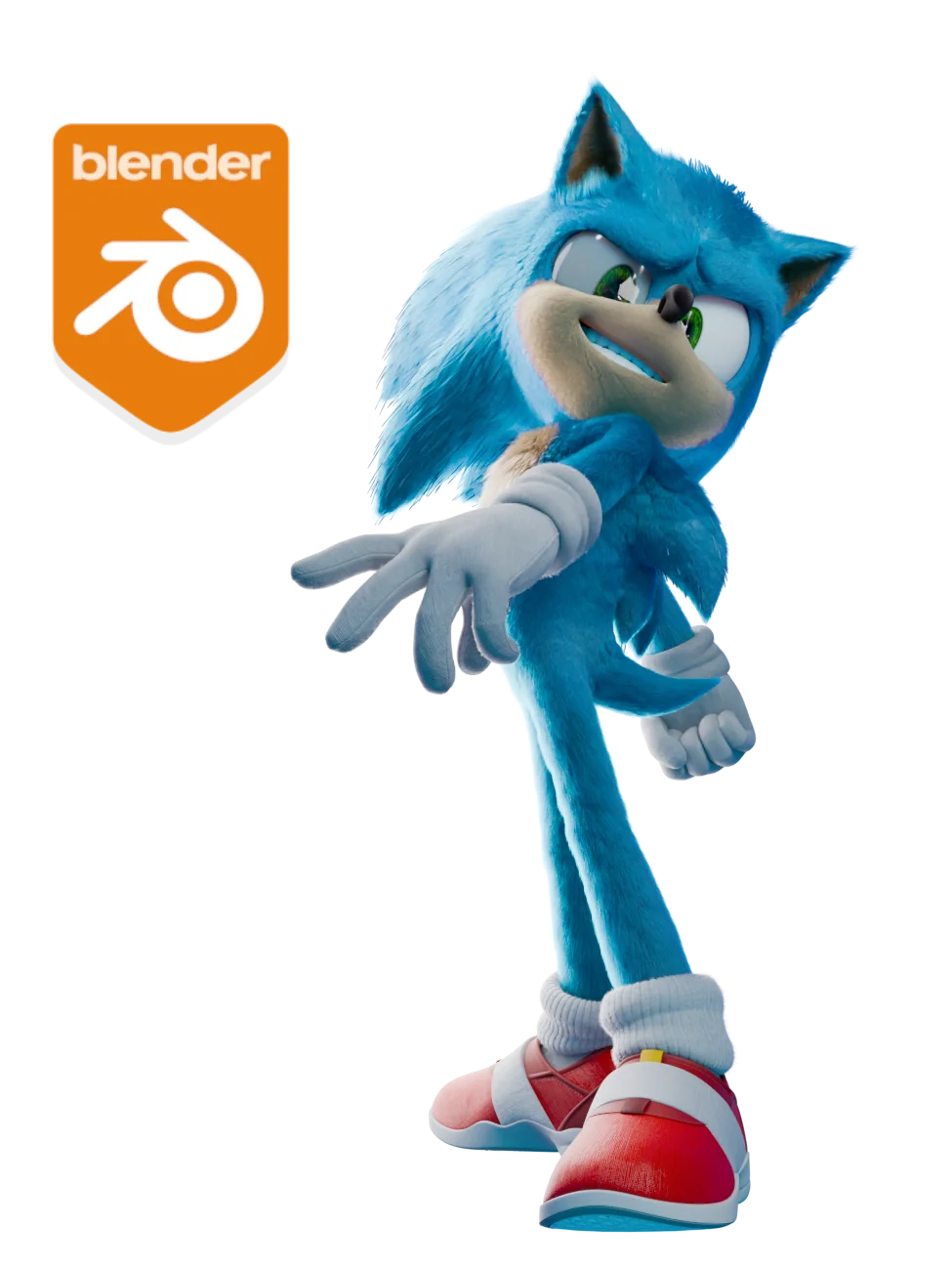 [.blend] Sonic Movie Rig V3 product image (1)