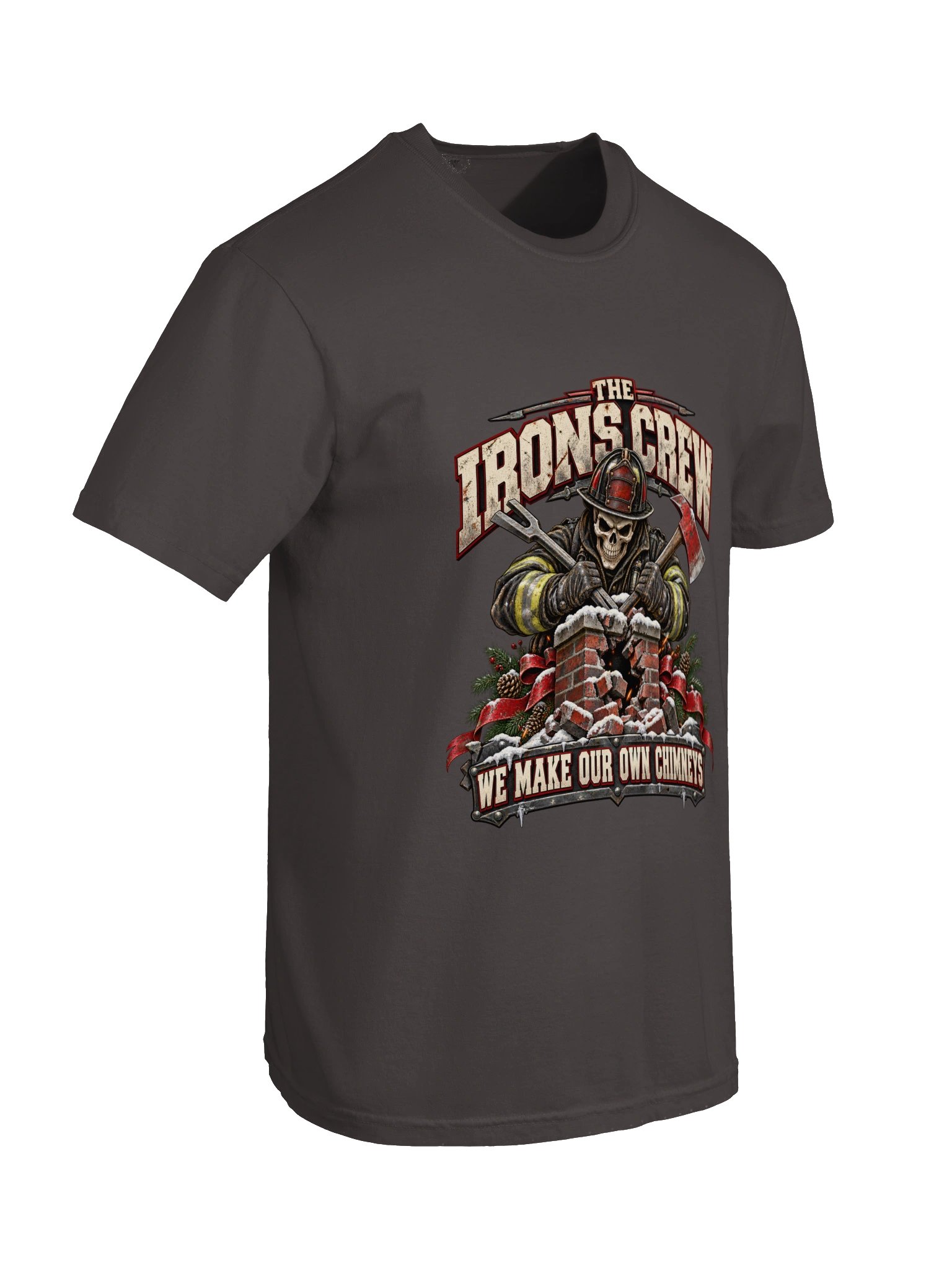 Firefighter Christmas Shirt — The Irons Crew, We Make Our Own Chimneys | Broken Sleigh™ product image (11)
