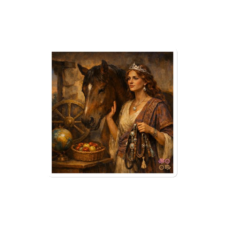 Goddess Fortuna Equestris Vinyl Magnet product image (2)