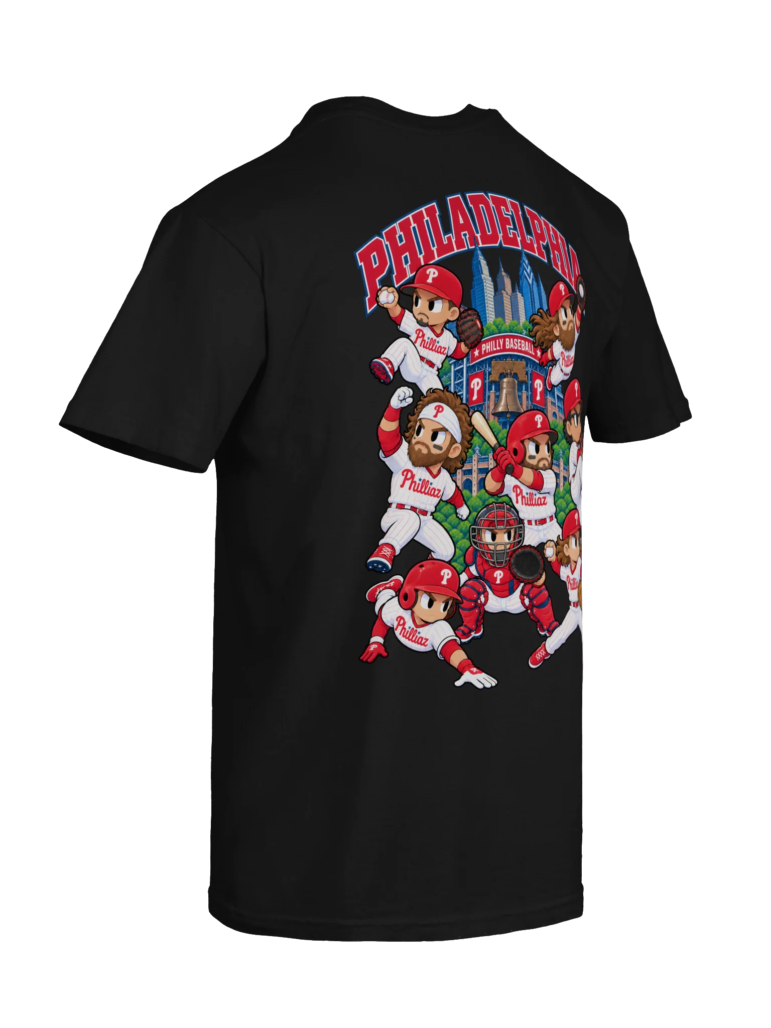 Philadelphia Baseball 2026 "Postseason" Animated Player Back Print T-Shirt product image (12)