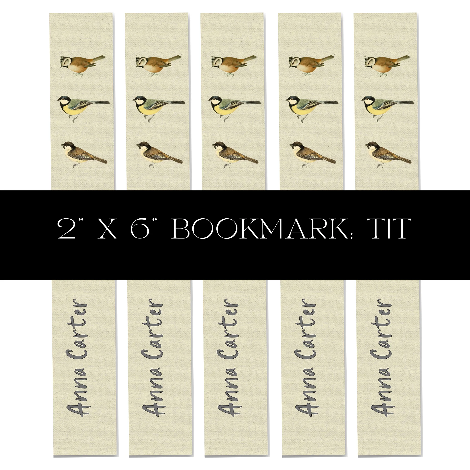 Tit Bird Bookmark product image (1)