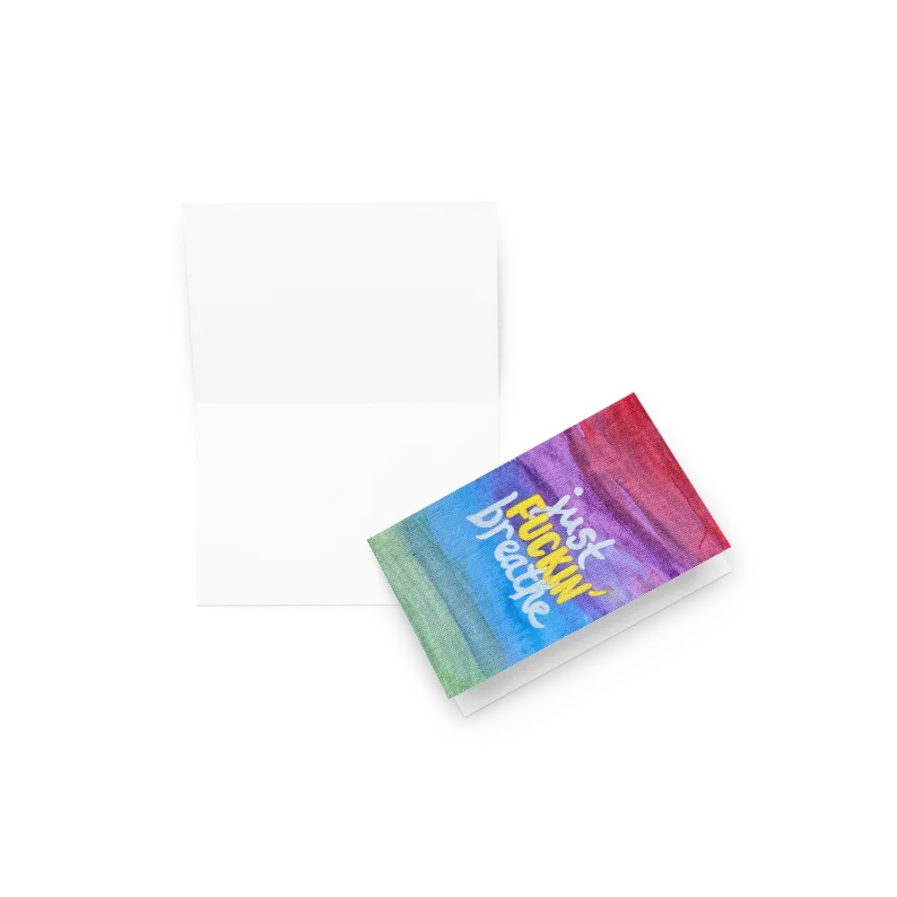 Just Fuckin' Breathe Greeting Card product image (2)