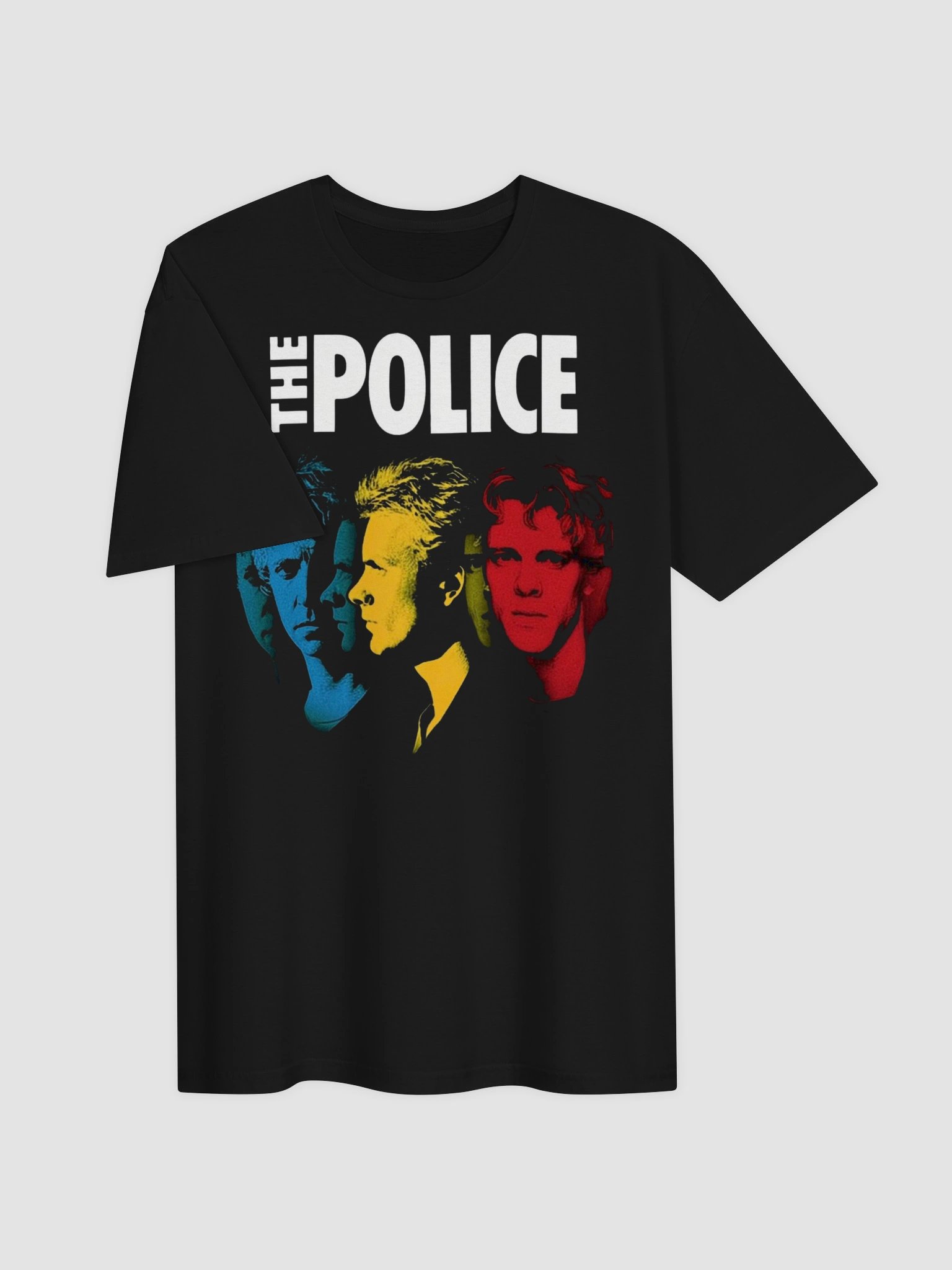 The Police Graphic Tee | Sting Andy Summers Stewart Copeland WPAP Portrait | 80s New Wave Collector Band Shirt product image (2)