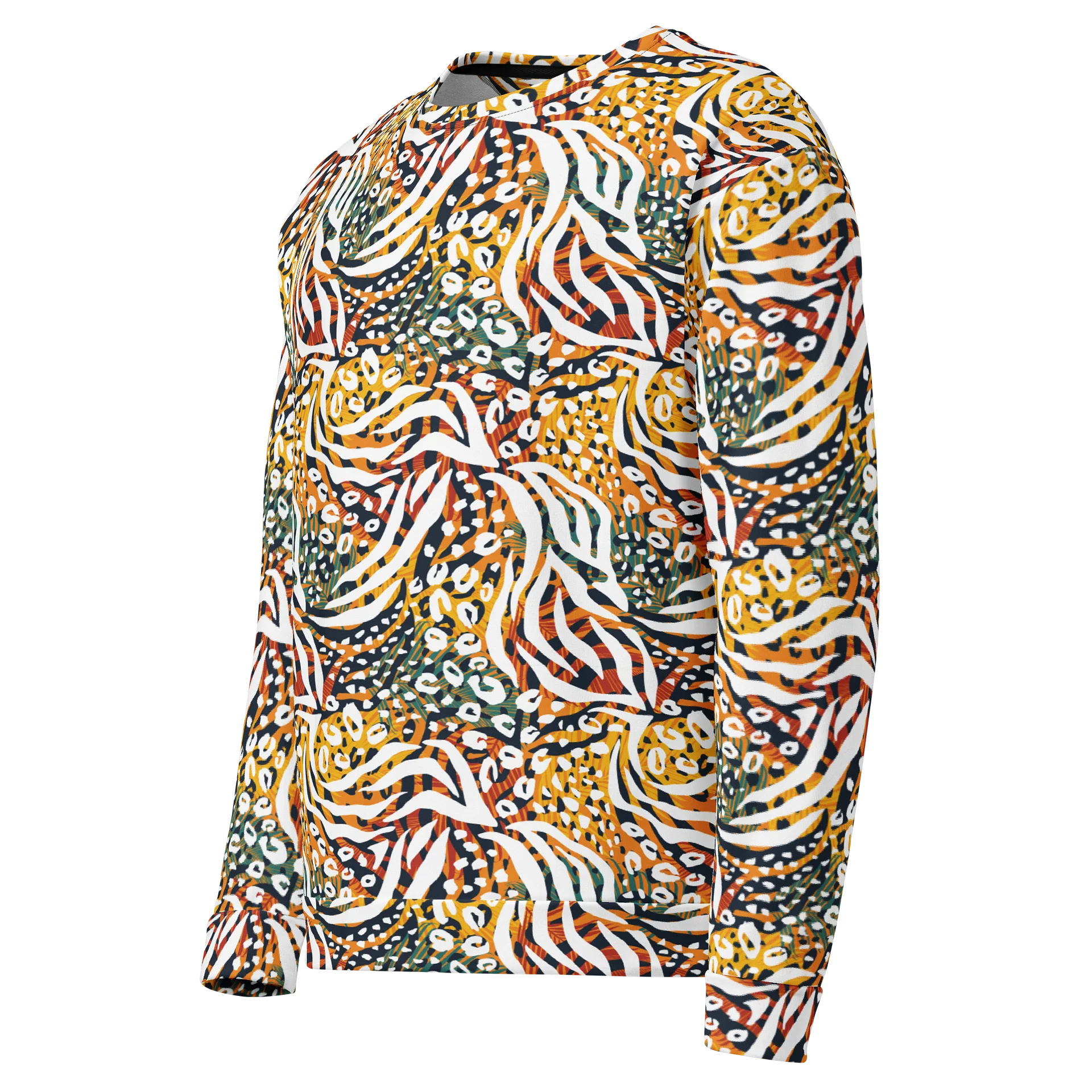 Stylish Recycled Unisex Sweatshirt with Bold Animal Print product image (3)