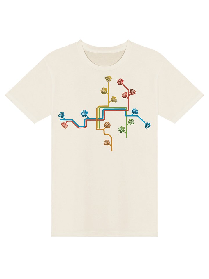 Blooming Portland Transit Map - The T-Shirt product image (1)