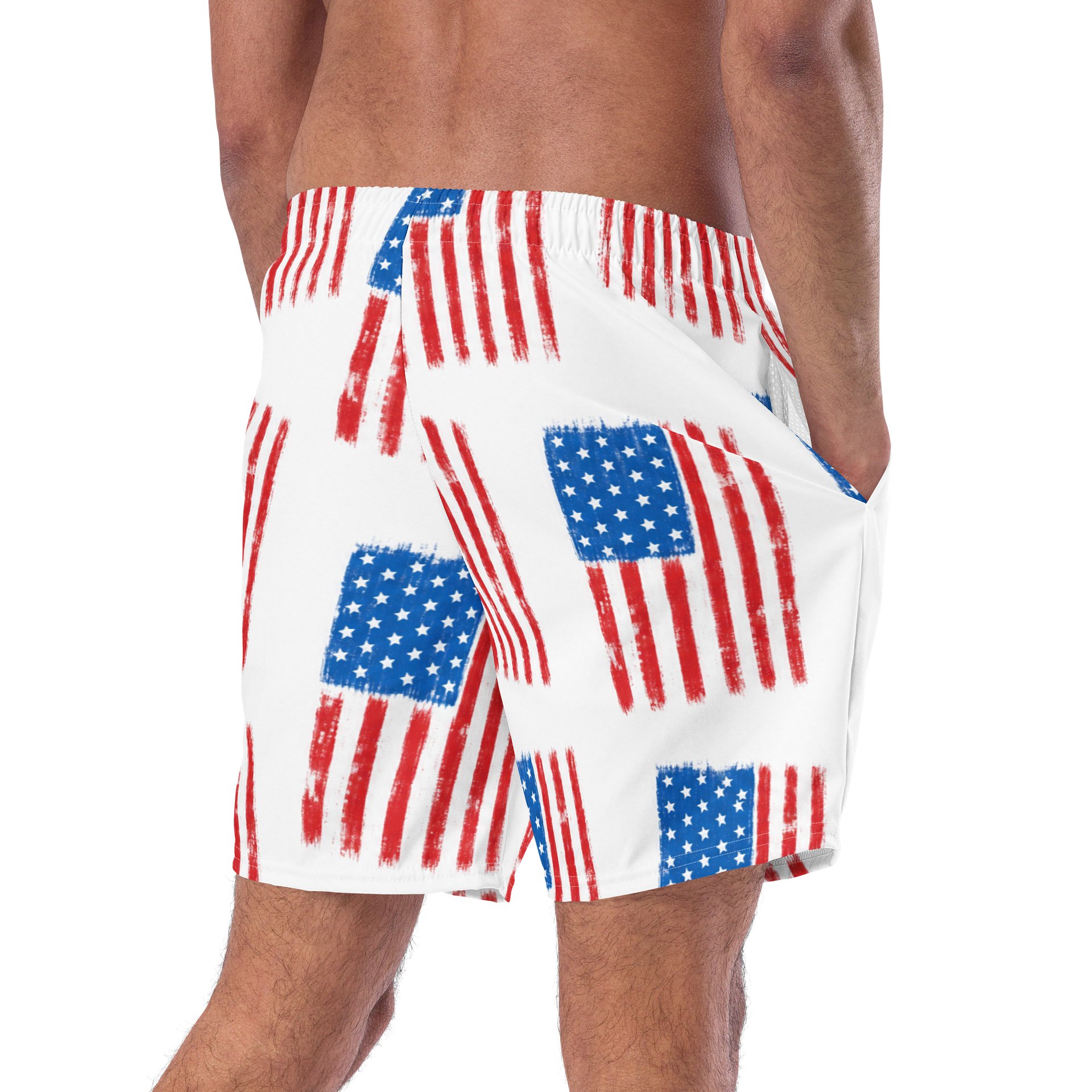 Distressed American Flag Shorts product image (9)