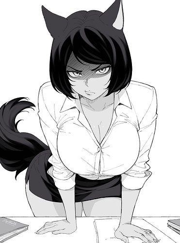 😠 wolf girl OC commission #vgencomm