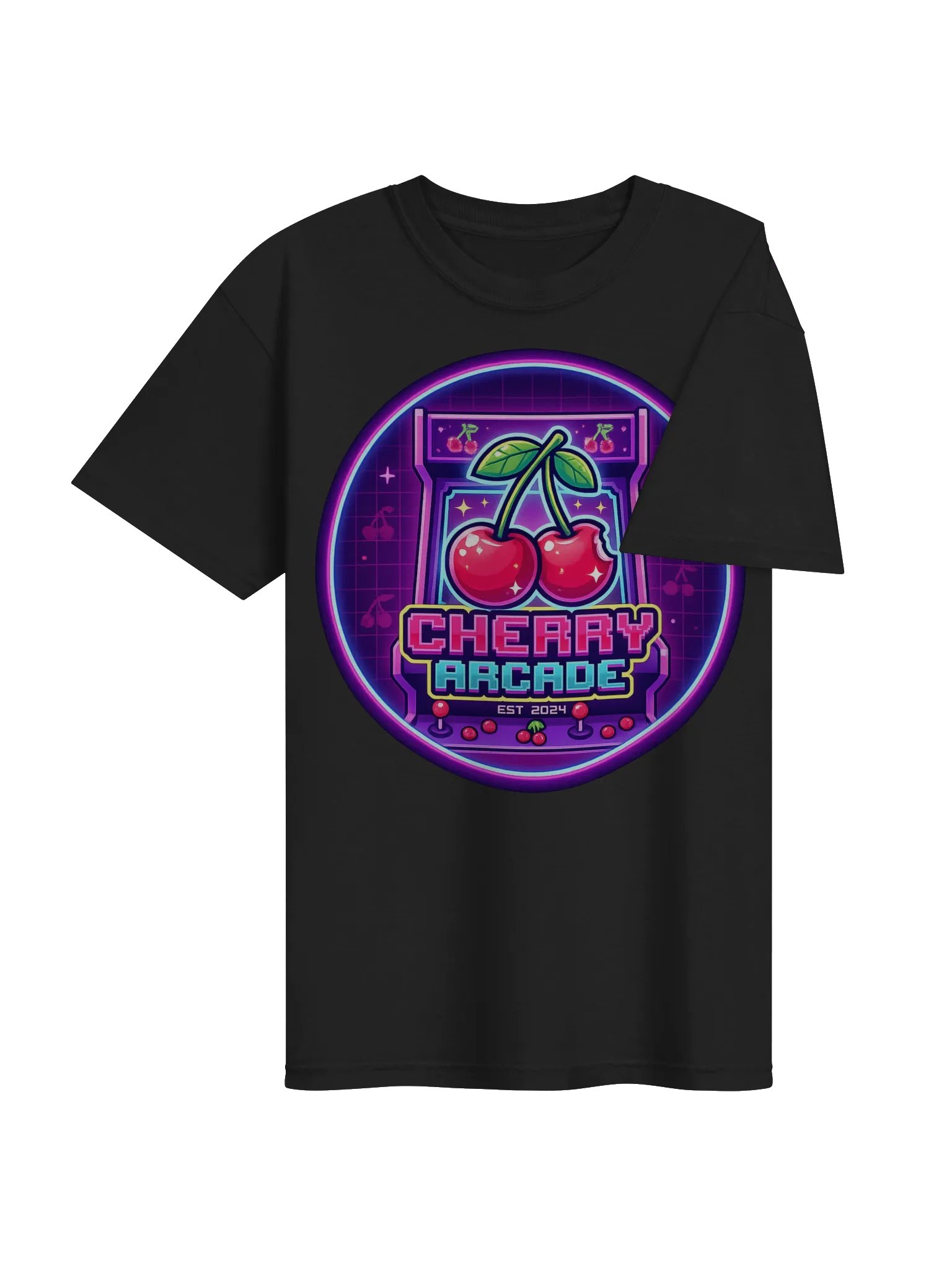 Cherry Arcade Neon Logo Tee product image (3)