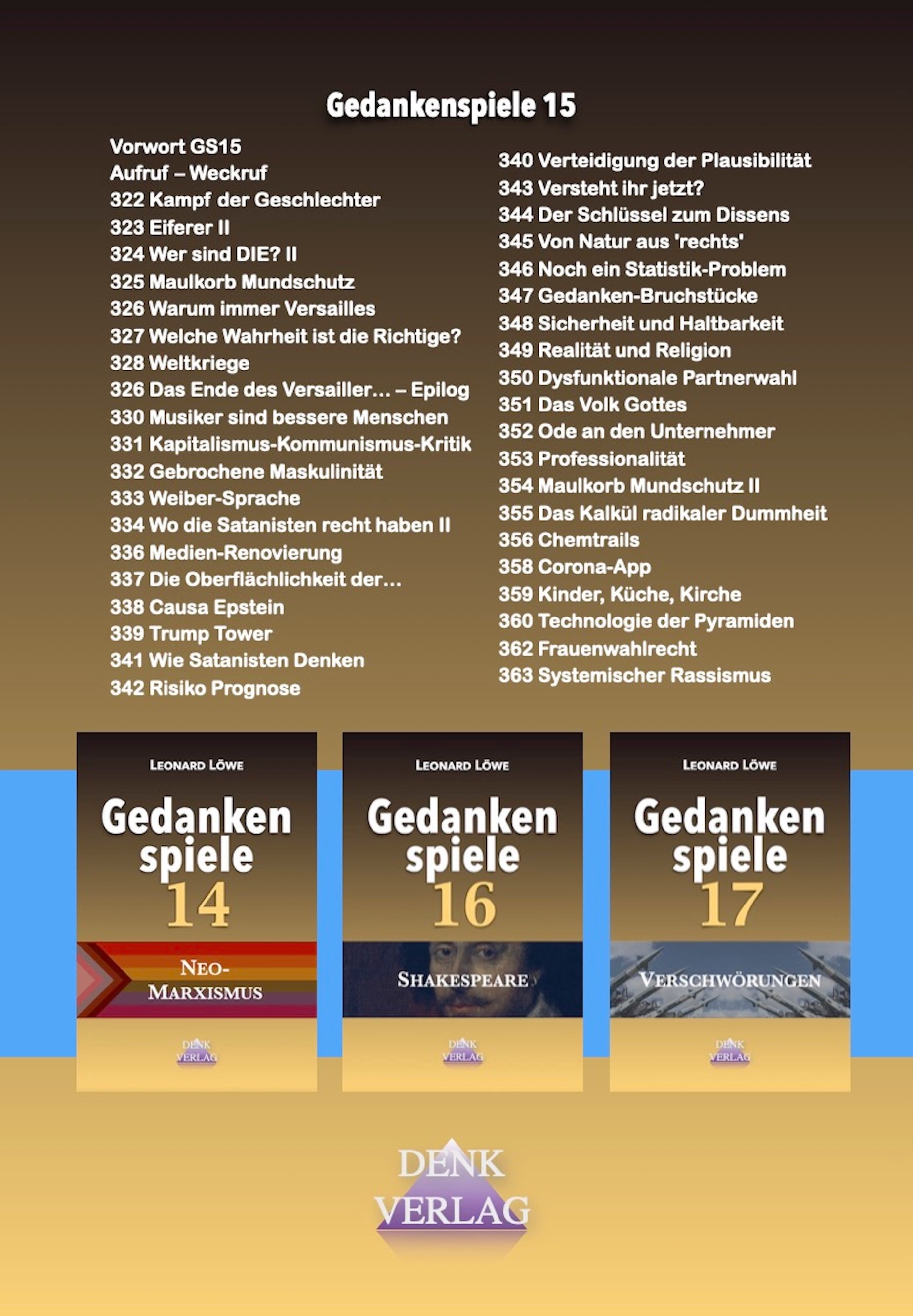 Gedankenspiele 15 (Taschenbuch) product image (2)