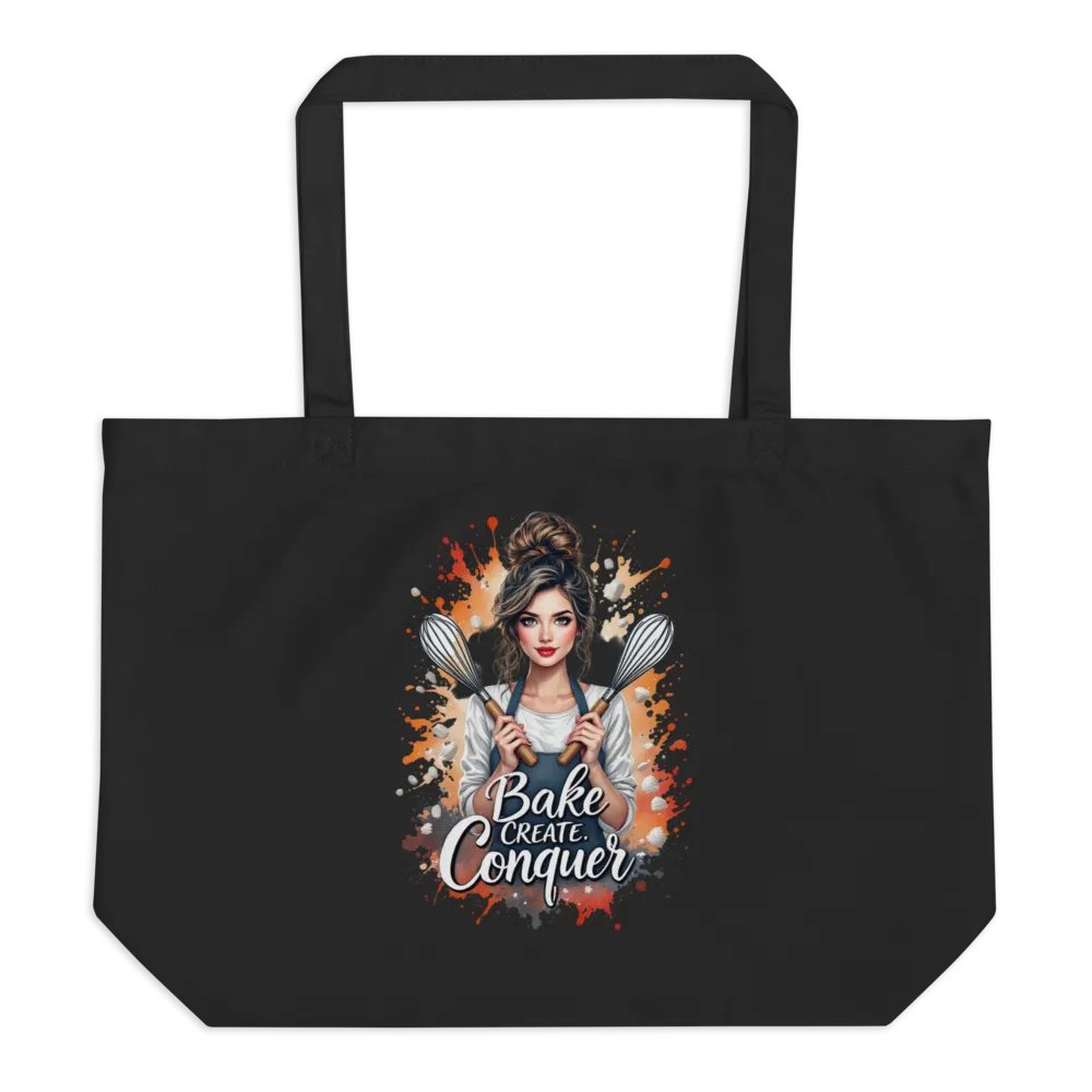 Bake Create Conquer Organic Tote product image (1)