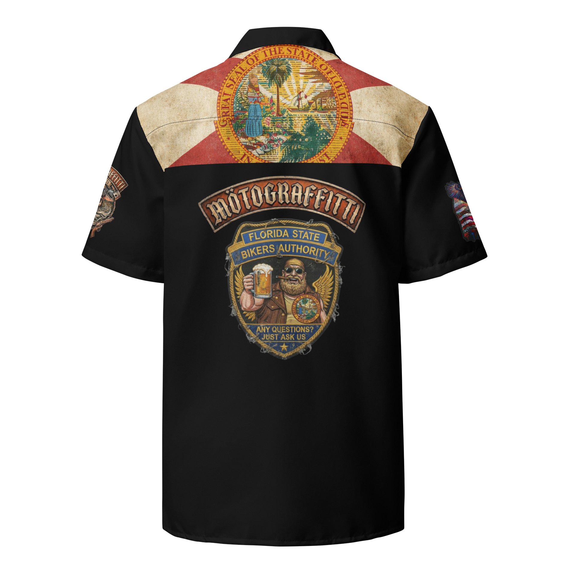 MötoGraffitti "Florida State Bikers Authority" Club Shirt product image (2)