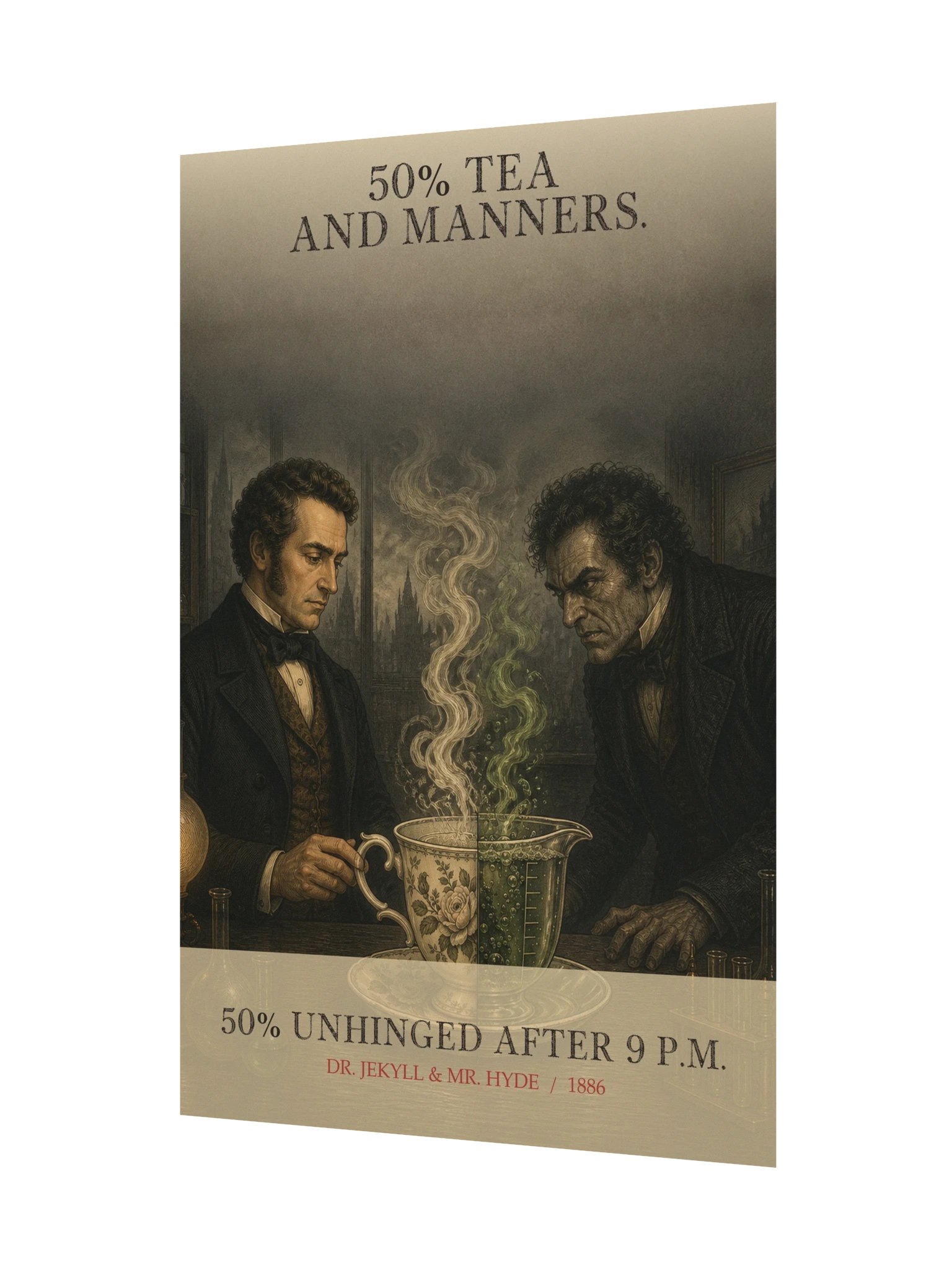 Tea Manners Unhinged -- The Strange Case of Dr Jekyll and Mr Hyde Art Print product image (11)