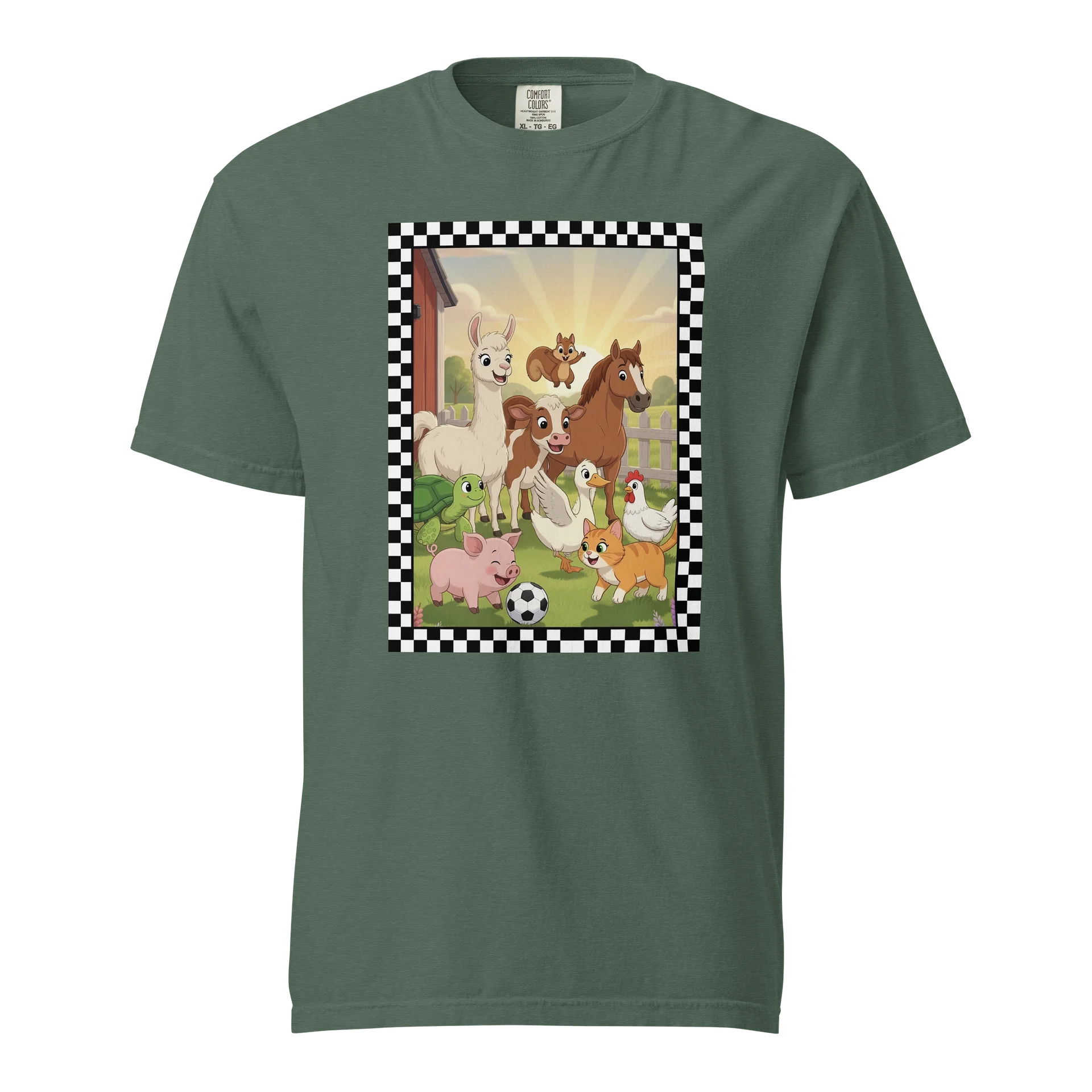 Happy Farm Friends Cartoon Tee product image (1)