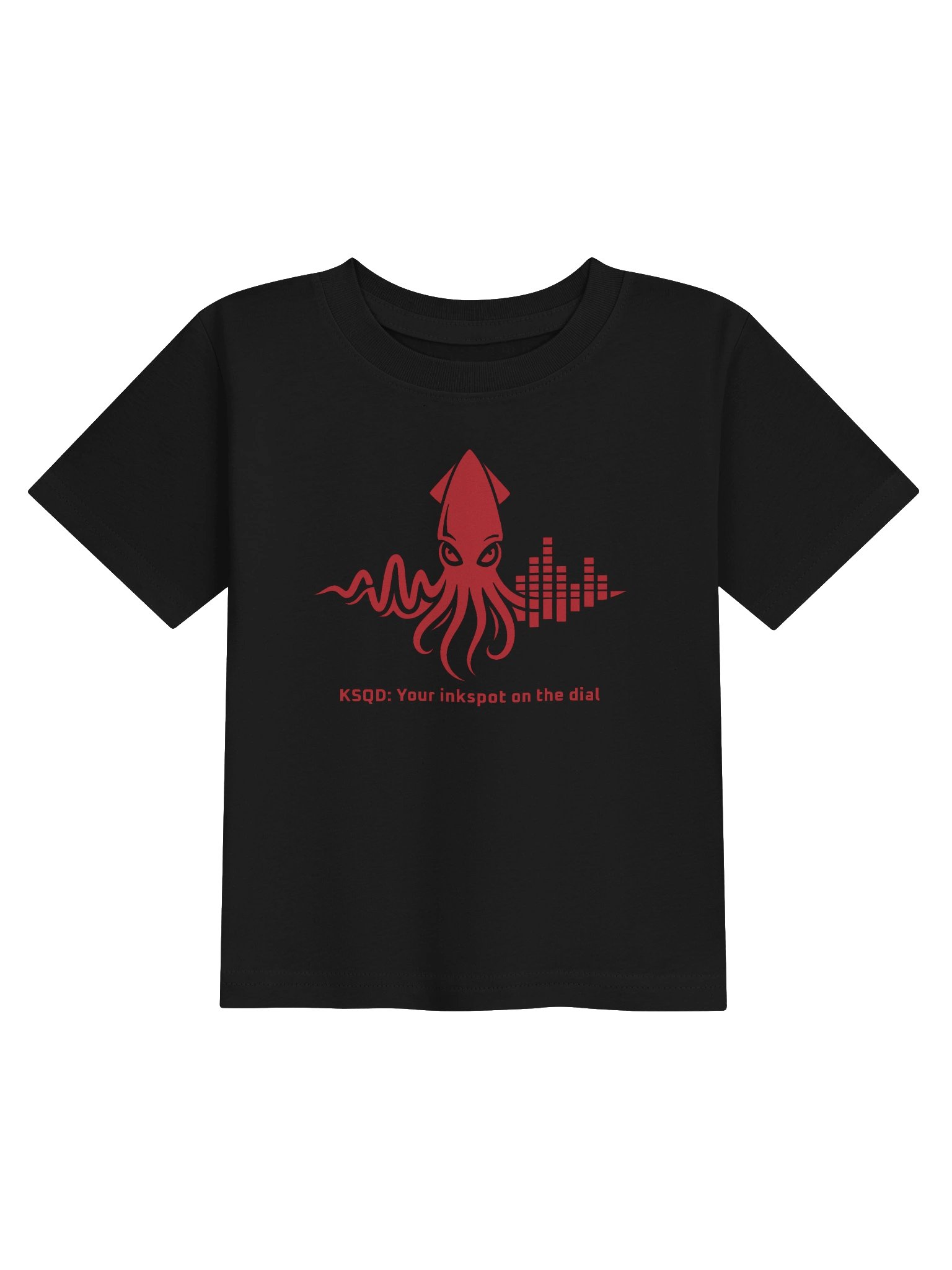 KSQD “Little Squid Beats” Baby Jersey T-Shirt (Red Squid) product image (3)