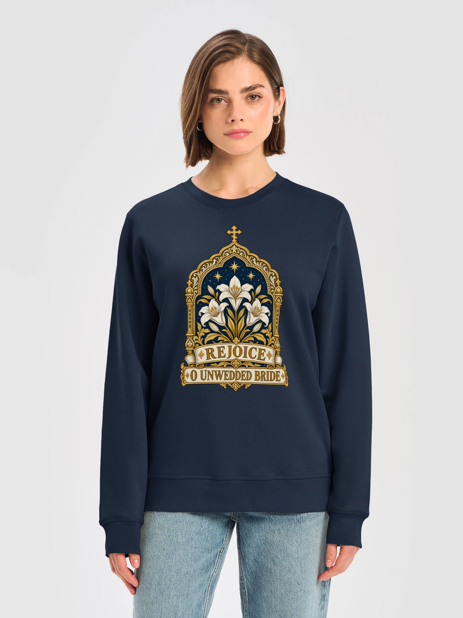 Rejoice, O Unwedded Bride — Orthodox Crewneck Sweatshirt product image (19)
