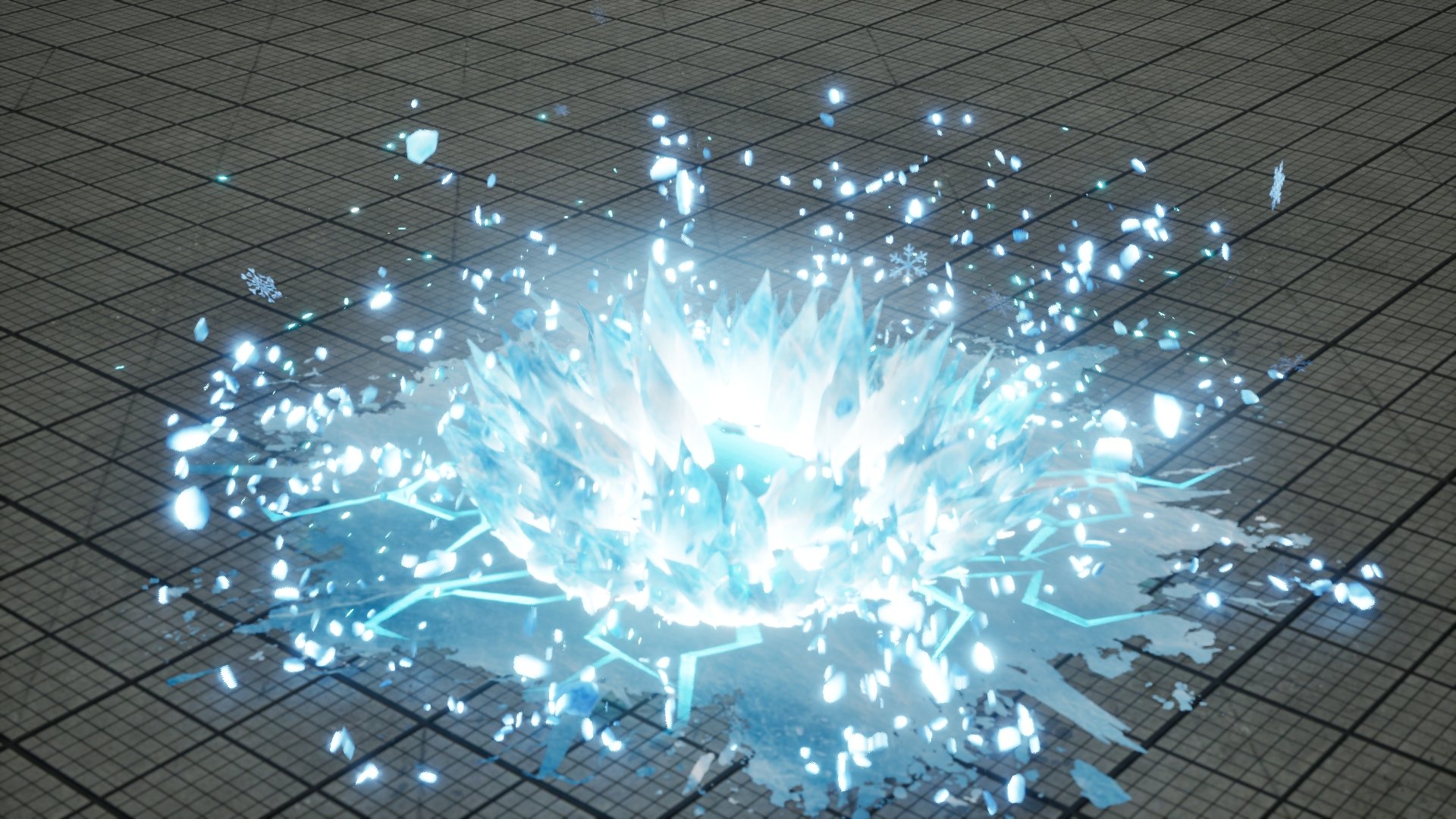 Attack Ice AOE in Unreal Engine 5 Niagara product image (1)