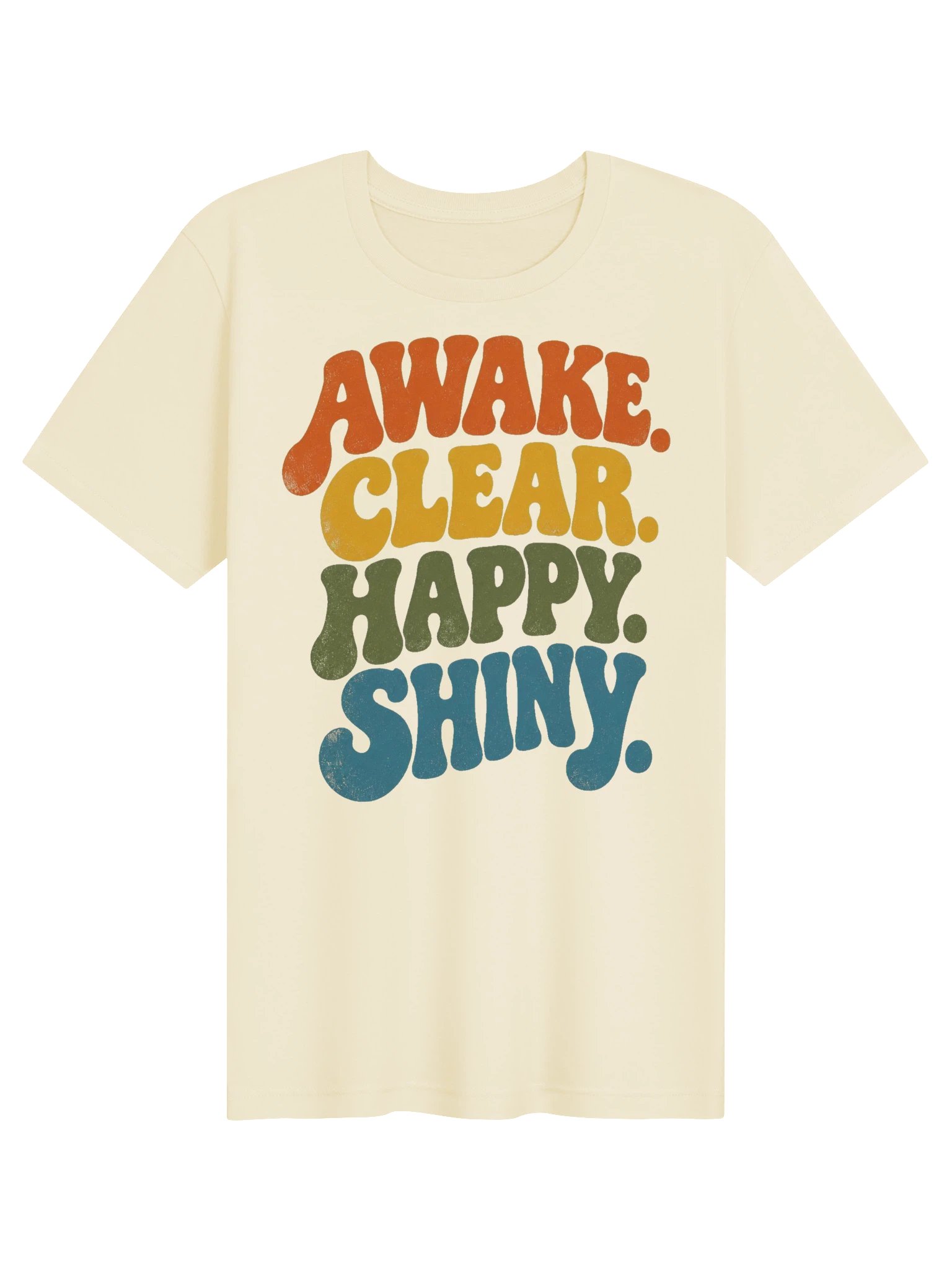 Awake Clear Happy Shiny — Retro product image (1)