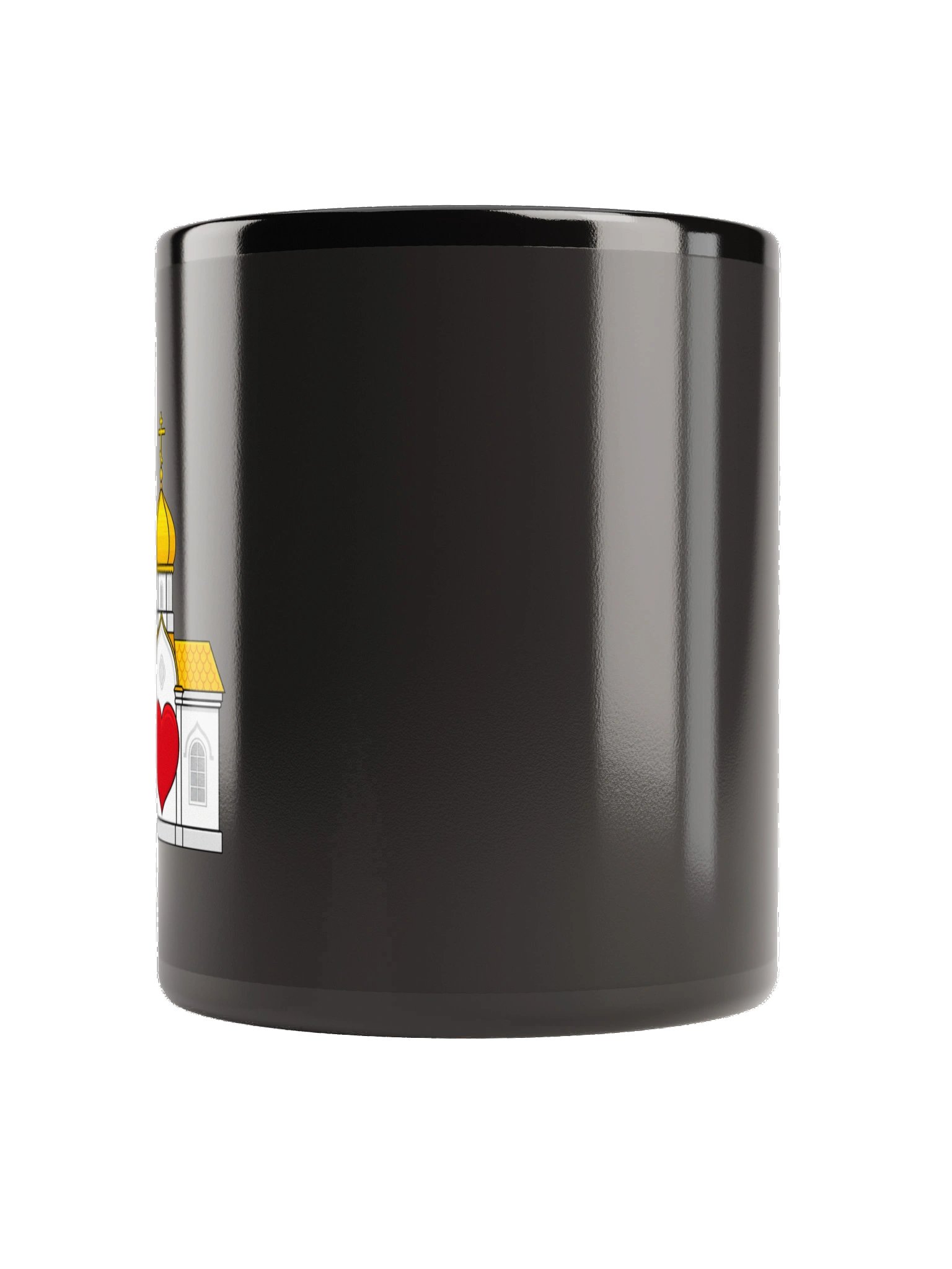 Orthodox Church Heart Black Mug product image (3)