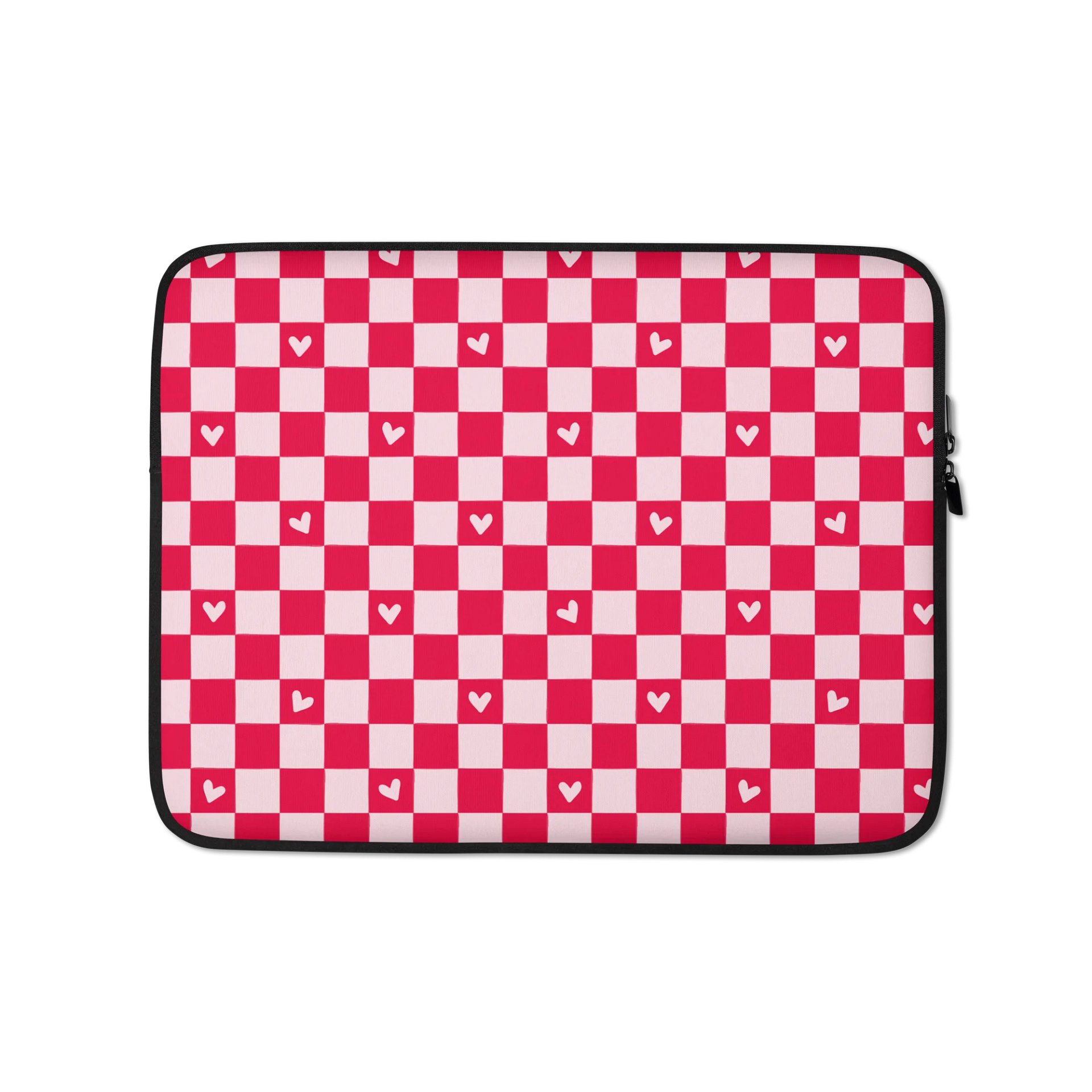 Checked Heart Dreams Laptop Sleeve product image (1)