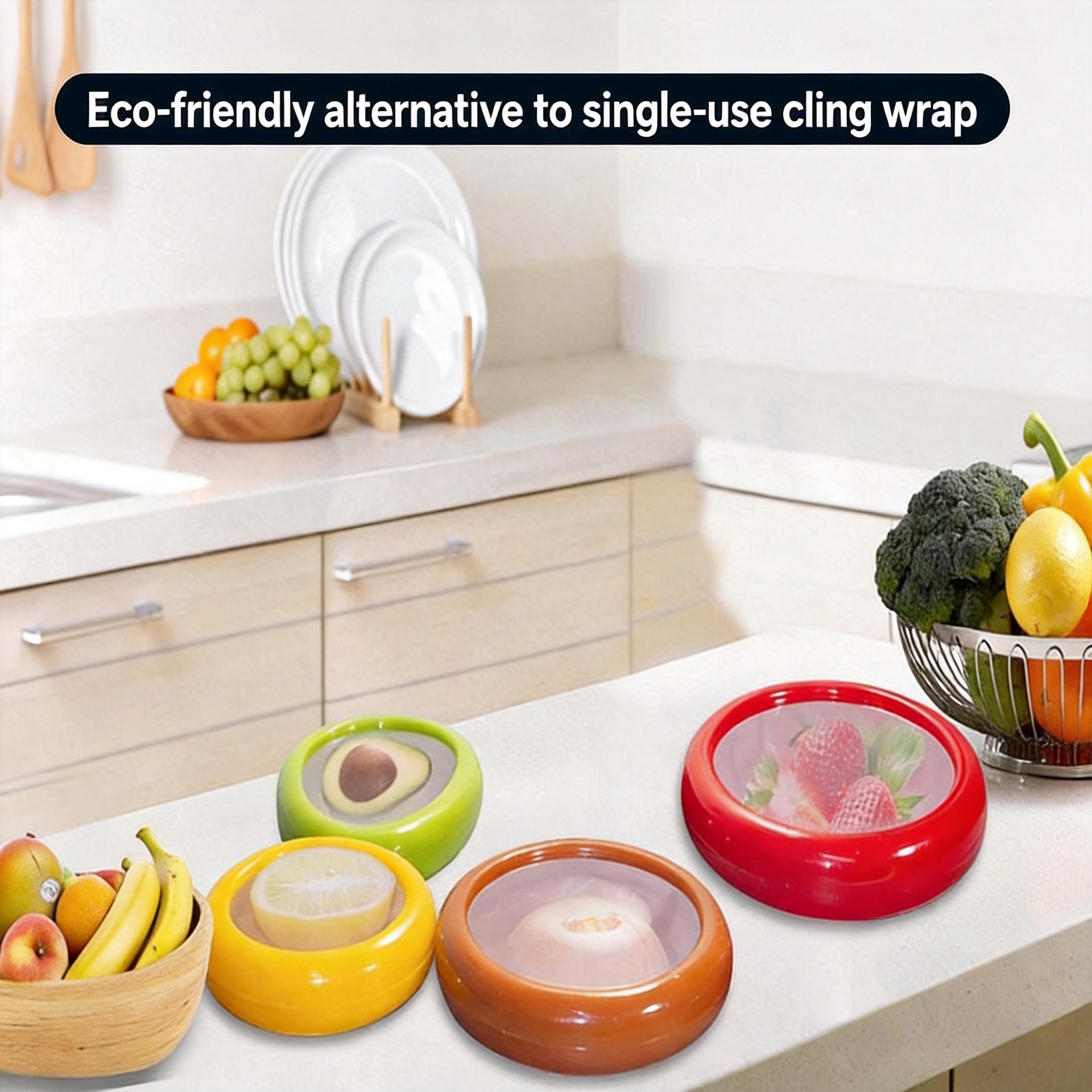 Eco-Friendly Silicone Fruit & Vegetable Storage Containers product image (5)