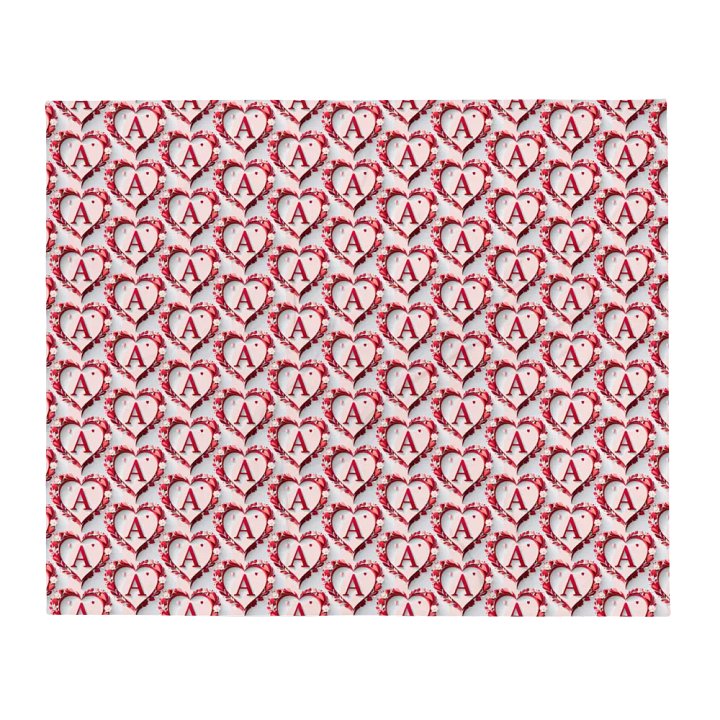 Valentine’s Monogram Letter A(5) Blanket product image (1)